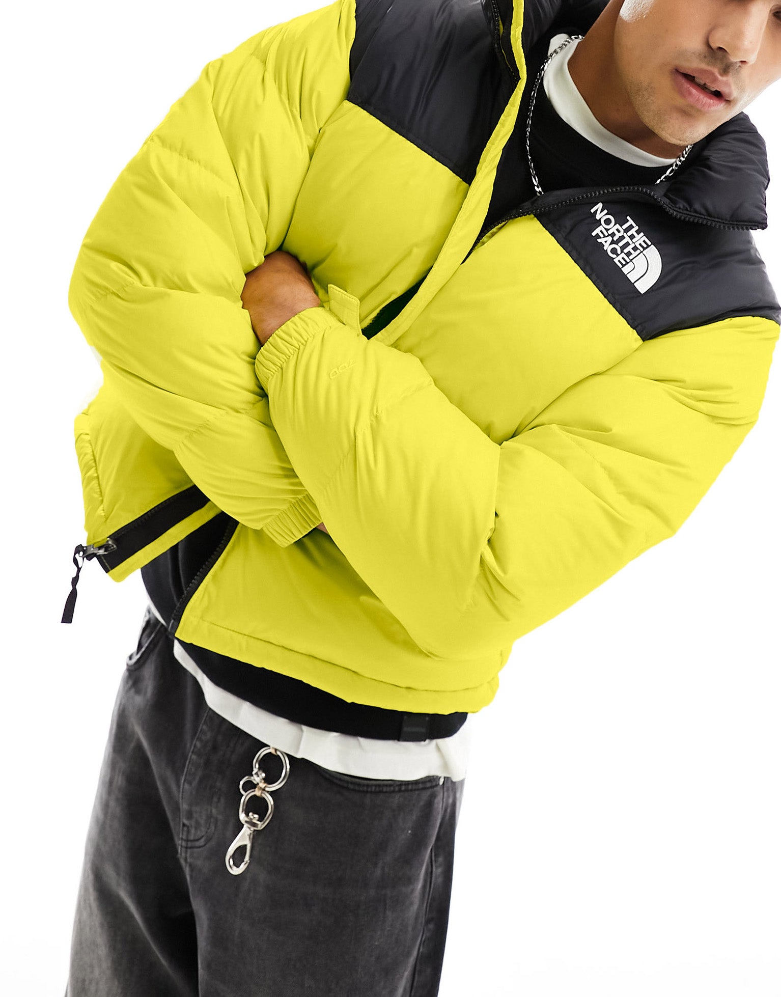 The North Face 1996 Retro Nuptse down puffer jacket in yellow ASOS Sample Sale