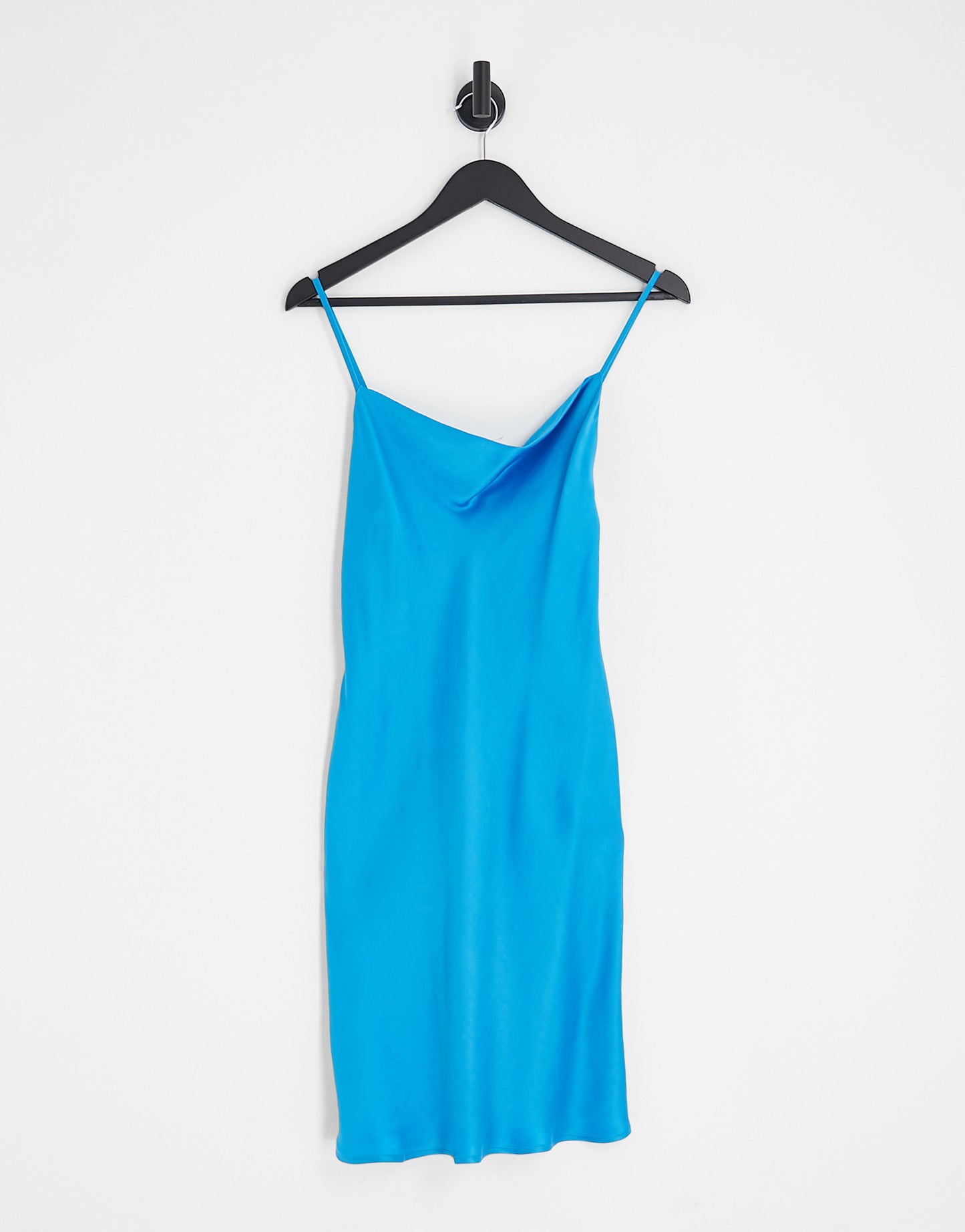 & Other Stories satin slip mini dress in blue