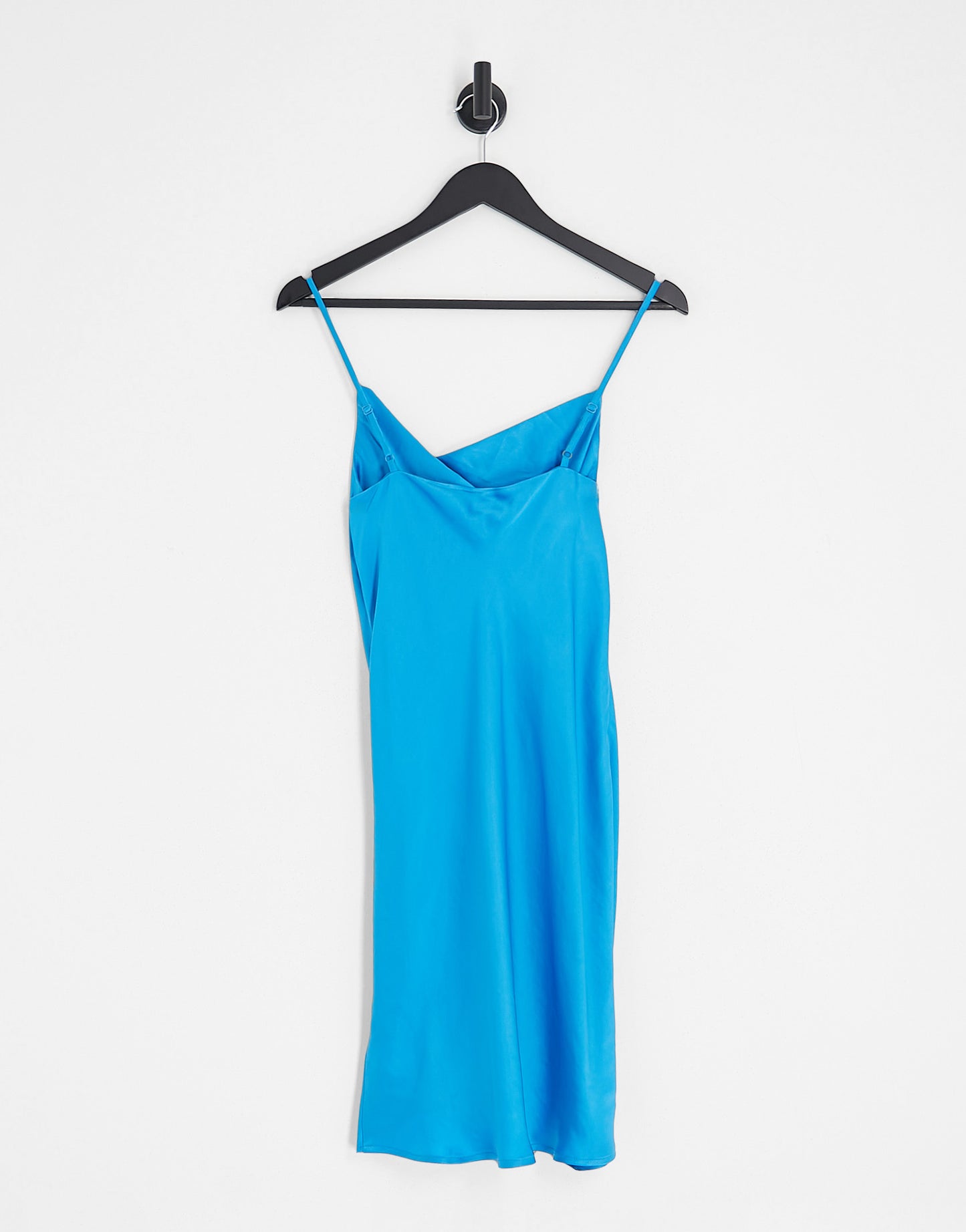 & Other Stories satin slip mini dress in blue