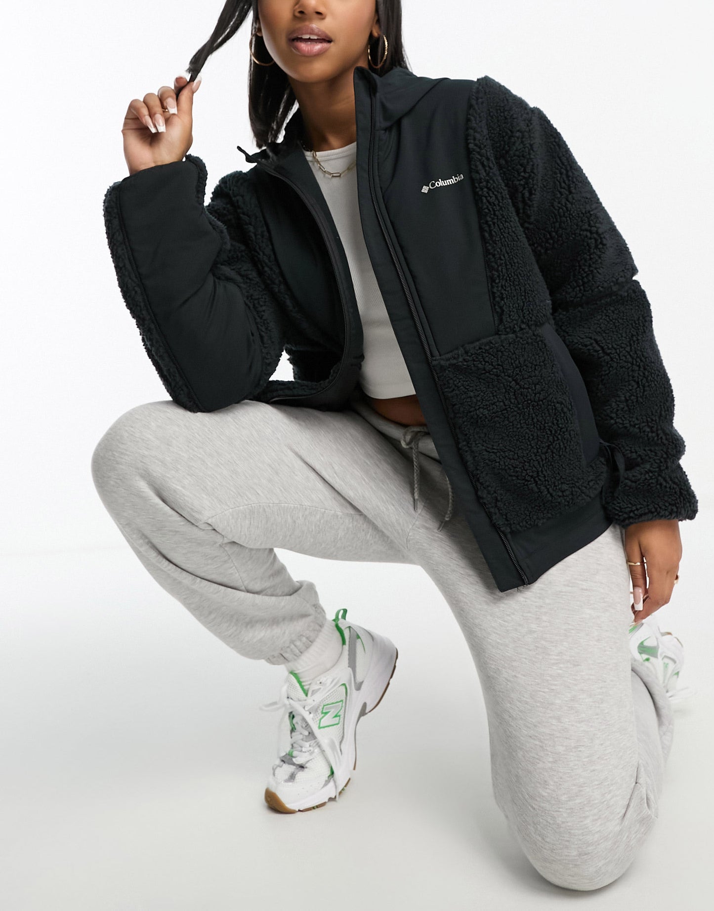 Columbia Hakatai full zip jacket in black