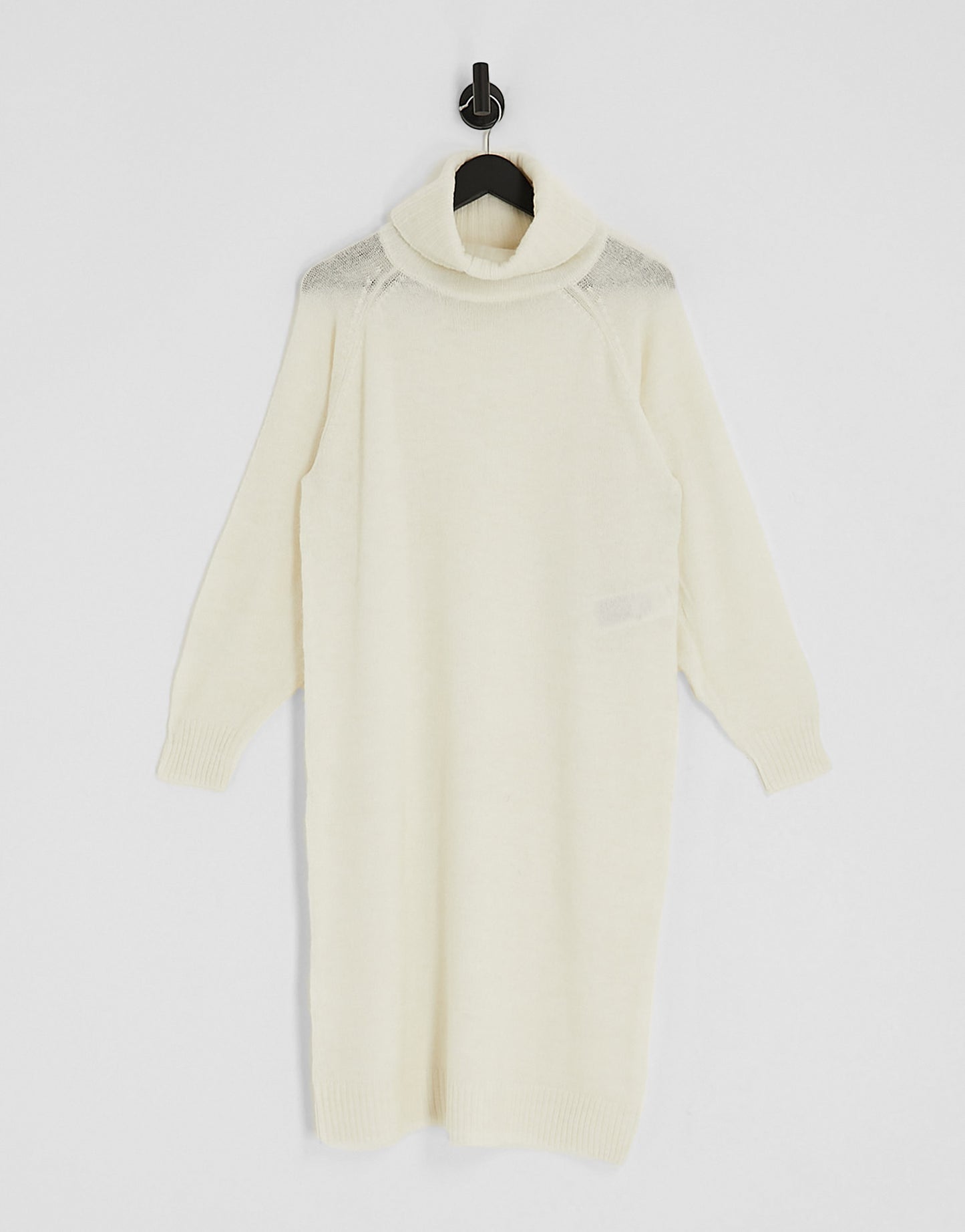 Vero Moda Petite roll neck knitted maxi dress in cream