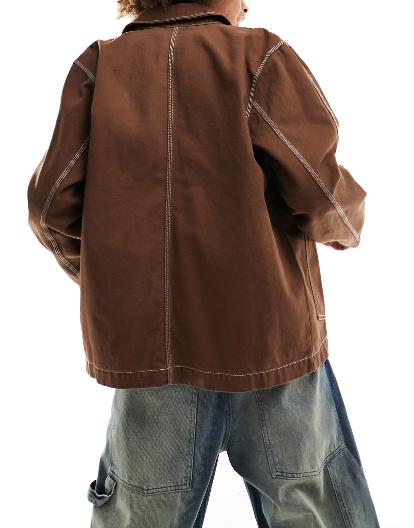 Nike Life chore jacket in brown