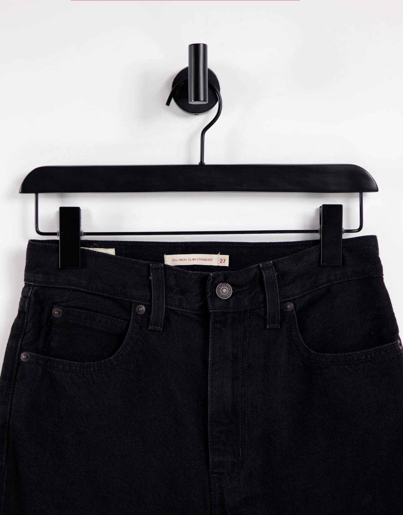 Levi's 70's straight leg jeans in black