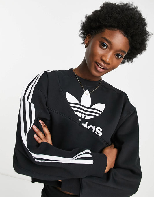 adidas Originals adicolour bold sweatshirt in black