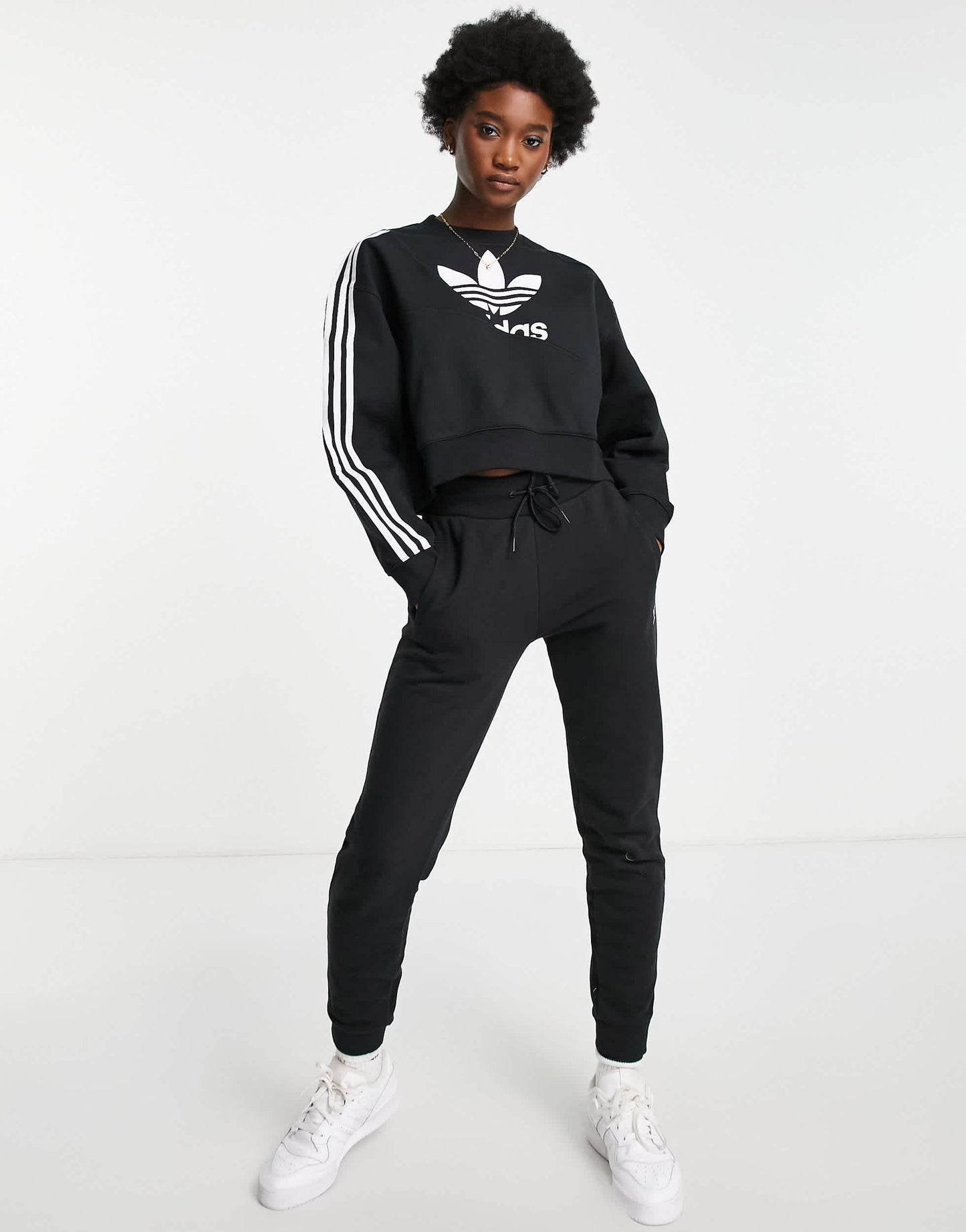 adidas Originals adicolour bold sweatshirt in black