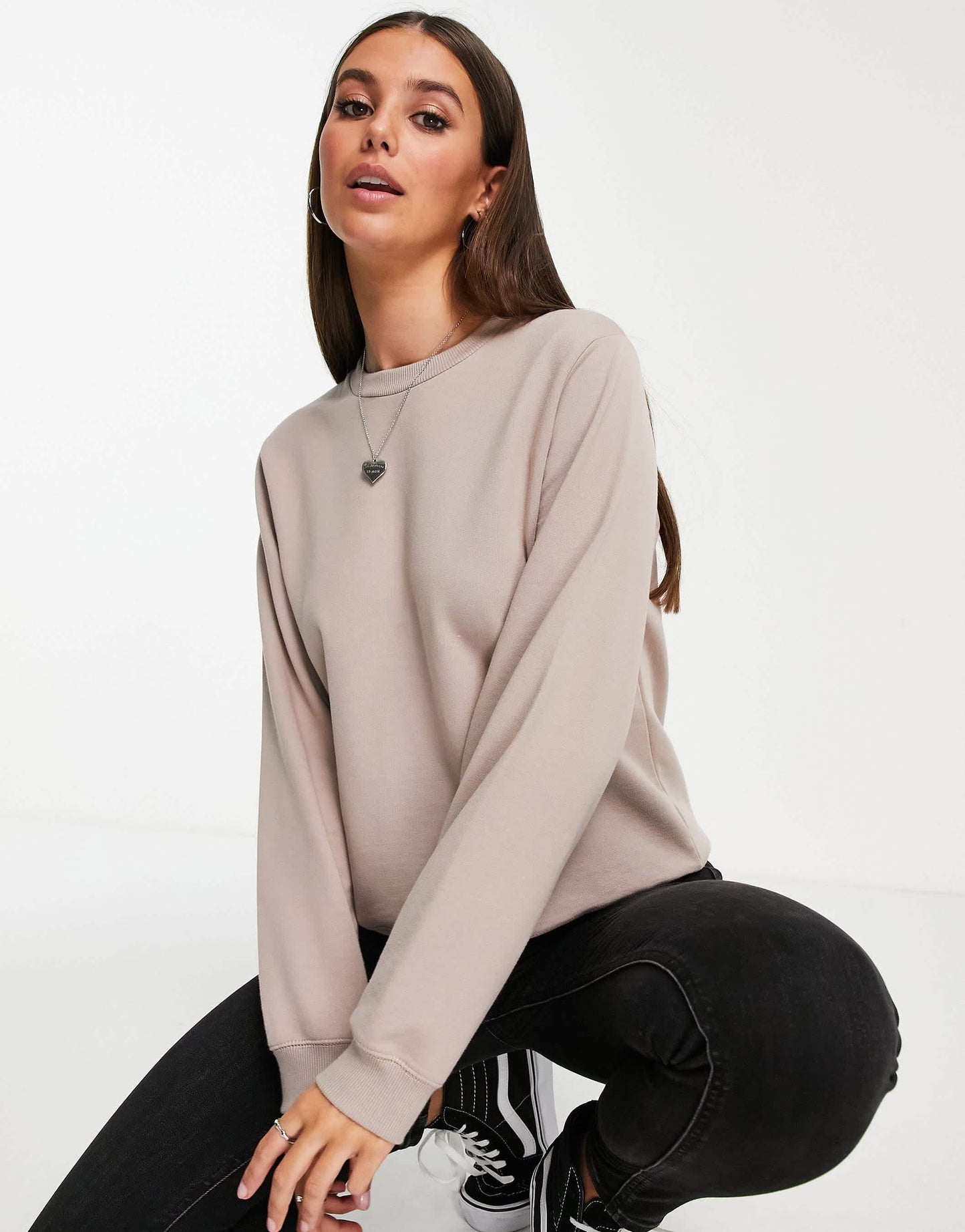 Stradivarius Tall super high waist skinny jeans in black