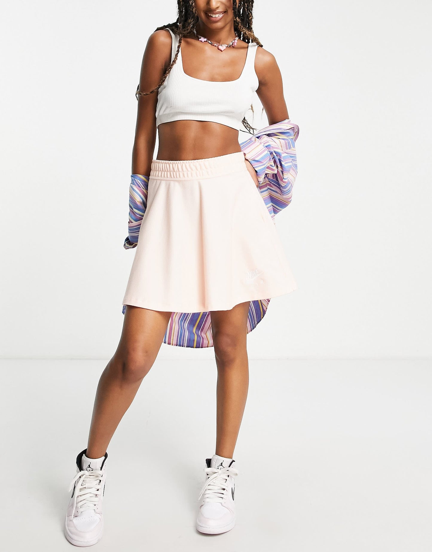 Nike Air pique skirt in pink
