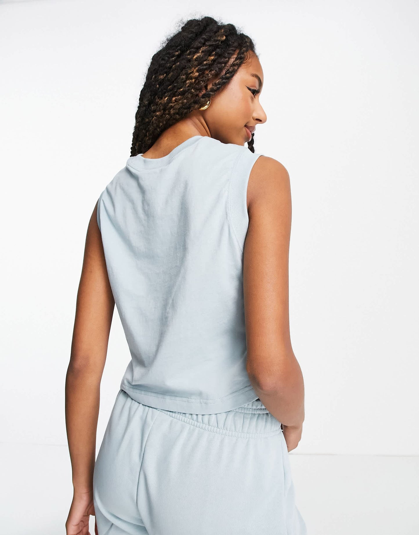 Nike Essential retro tank top in ocean blue