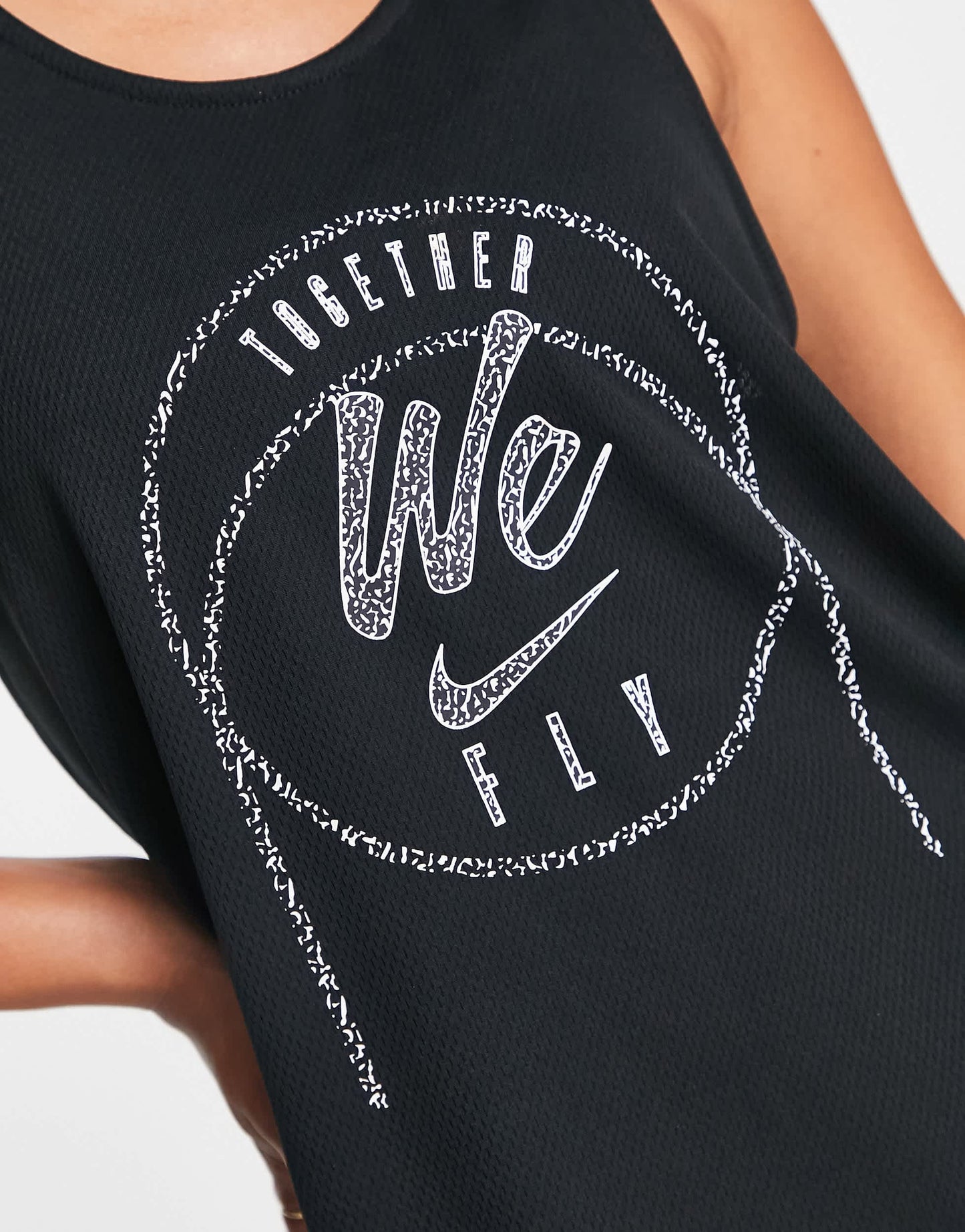 Nike Basketball Fly jersey in black