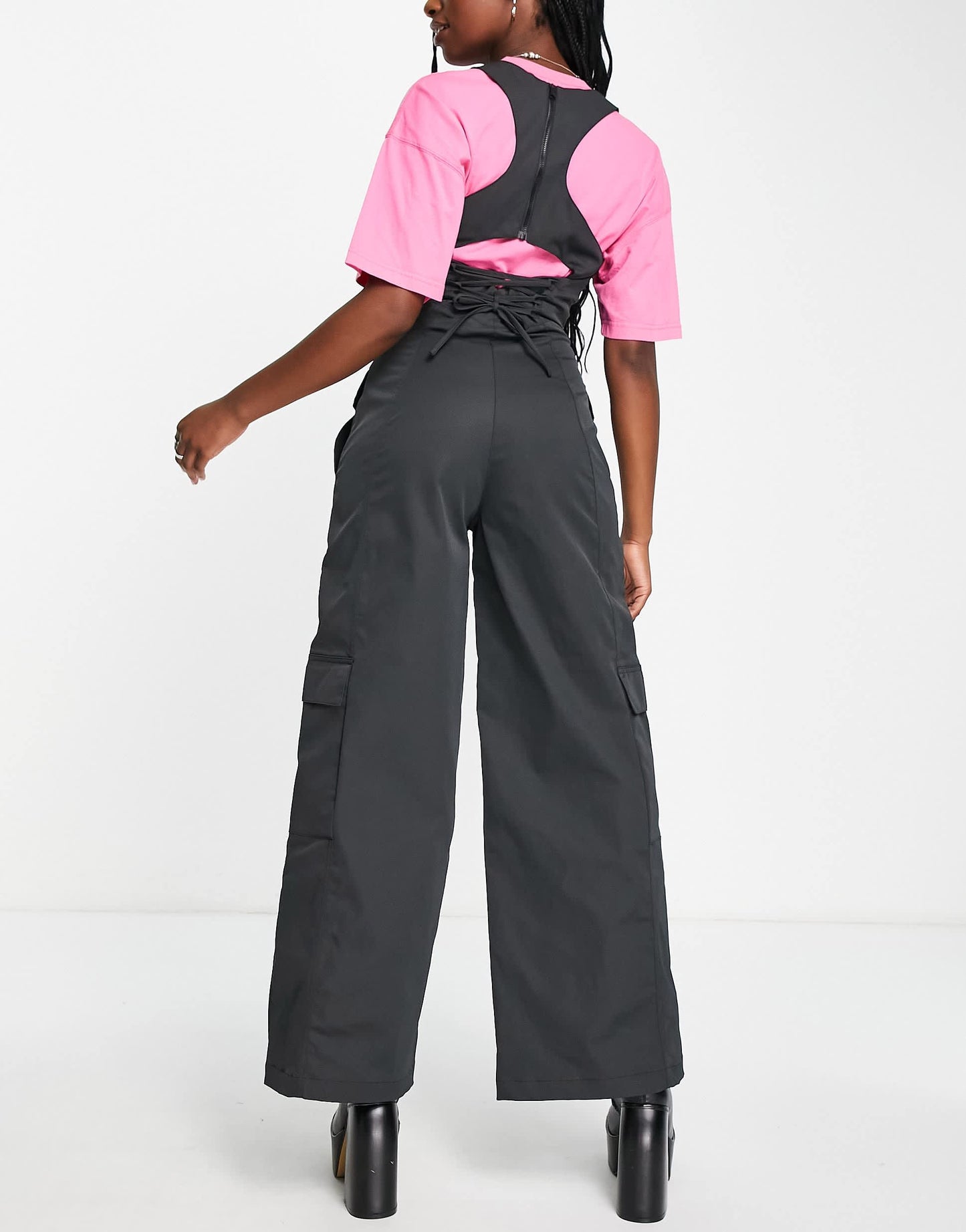 Jordan 23 Engineered Chicago corset trousers in black