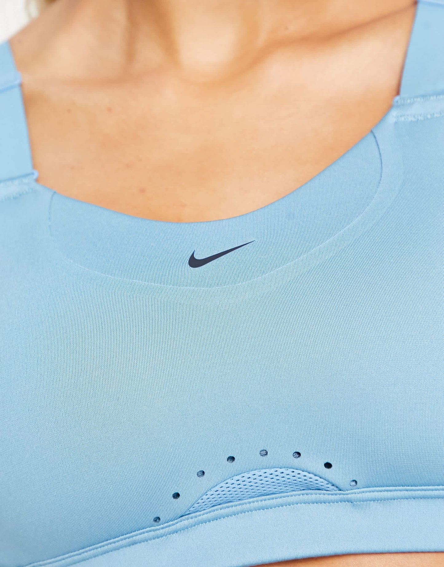 Nike Training Alpha Dri-FIT high support sports bra in blue