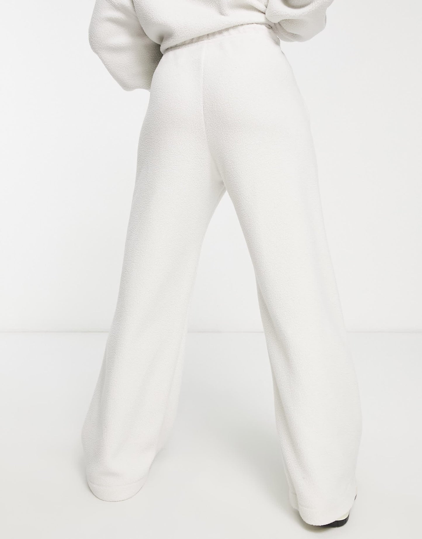 Nike plush joggers in light bone