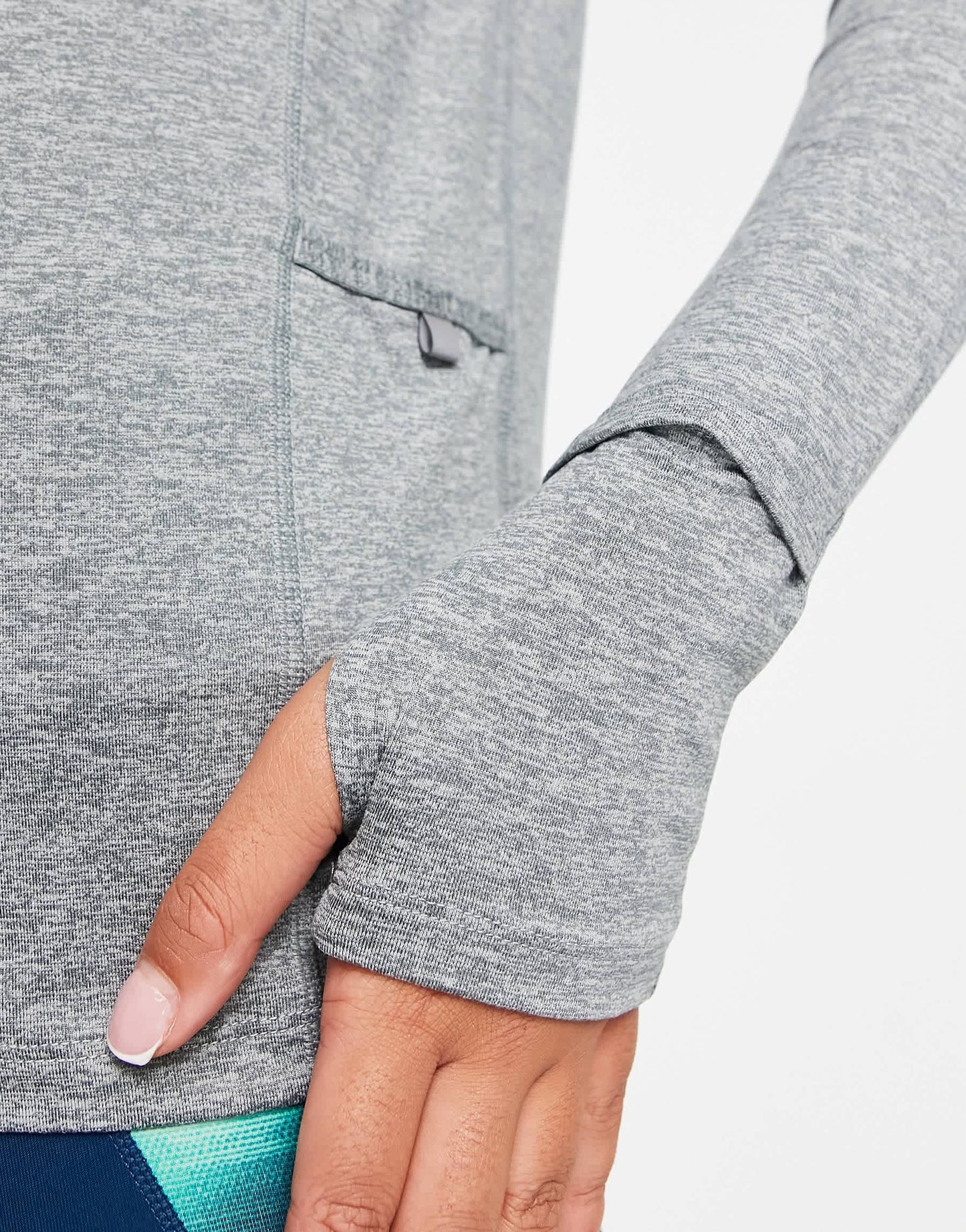Nike Running Element Dri-FIT crew top in grey