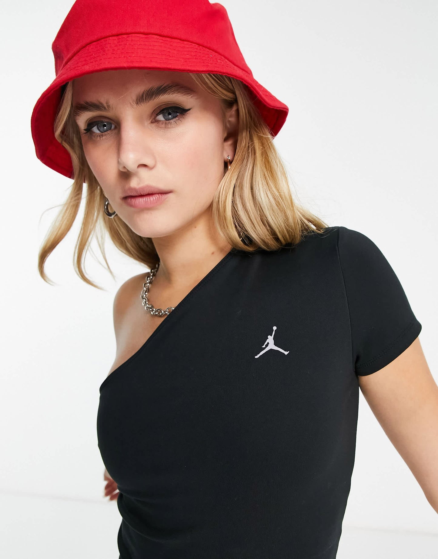 Jordan Sport asymmetric top in black