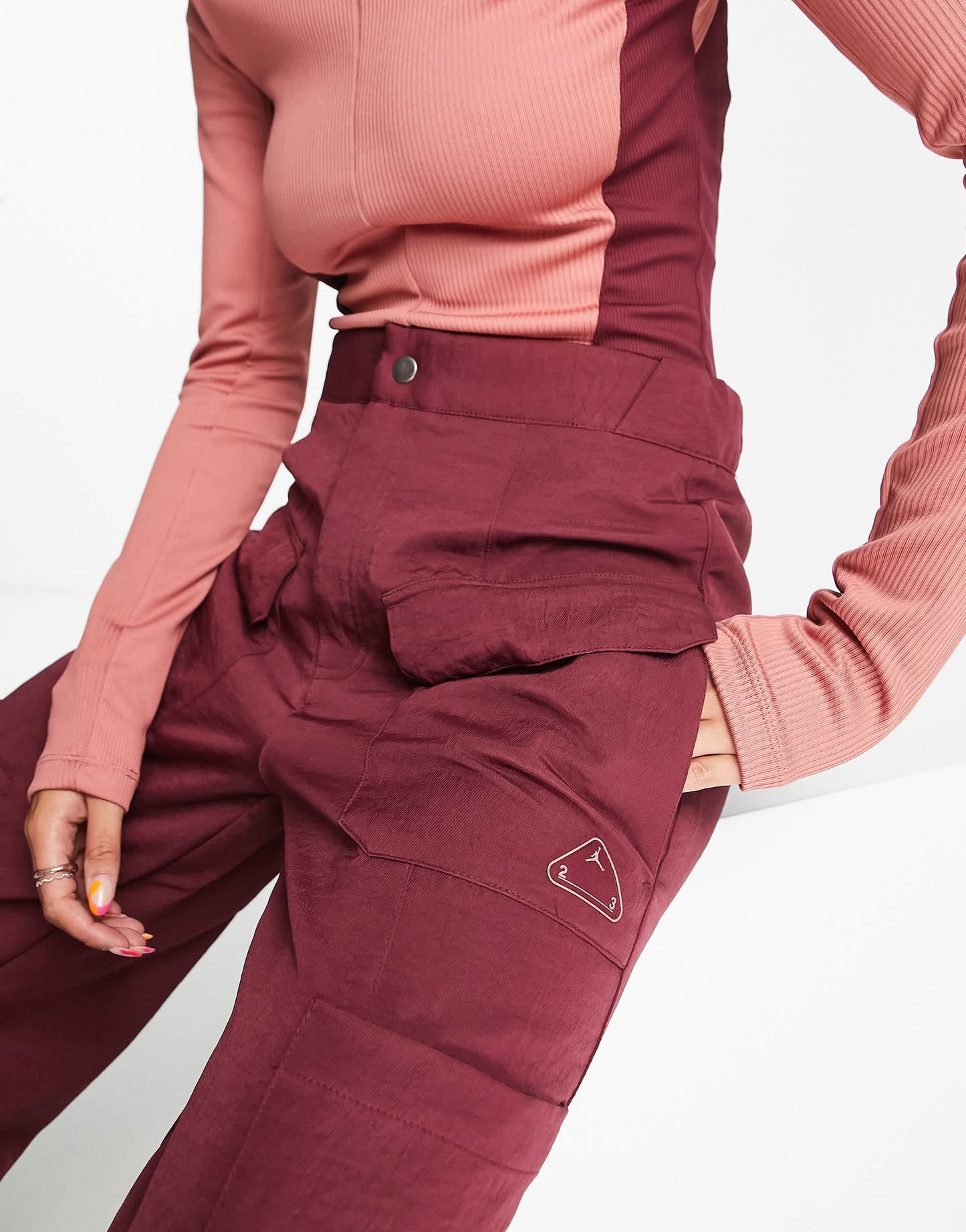 Jordan 23E utility trousers in cherrywood red