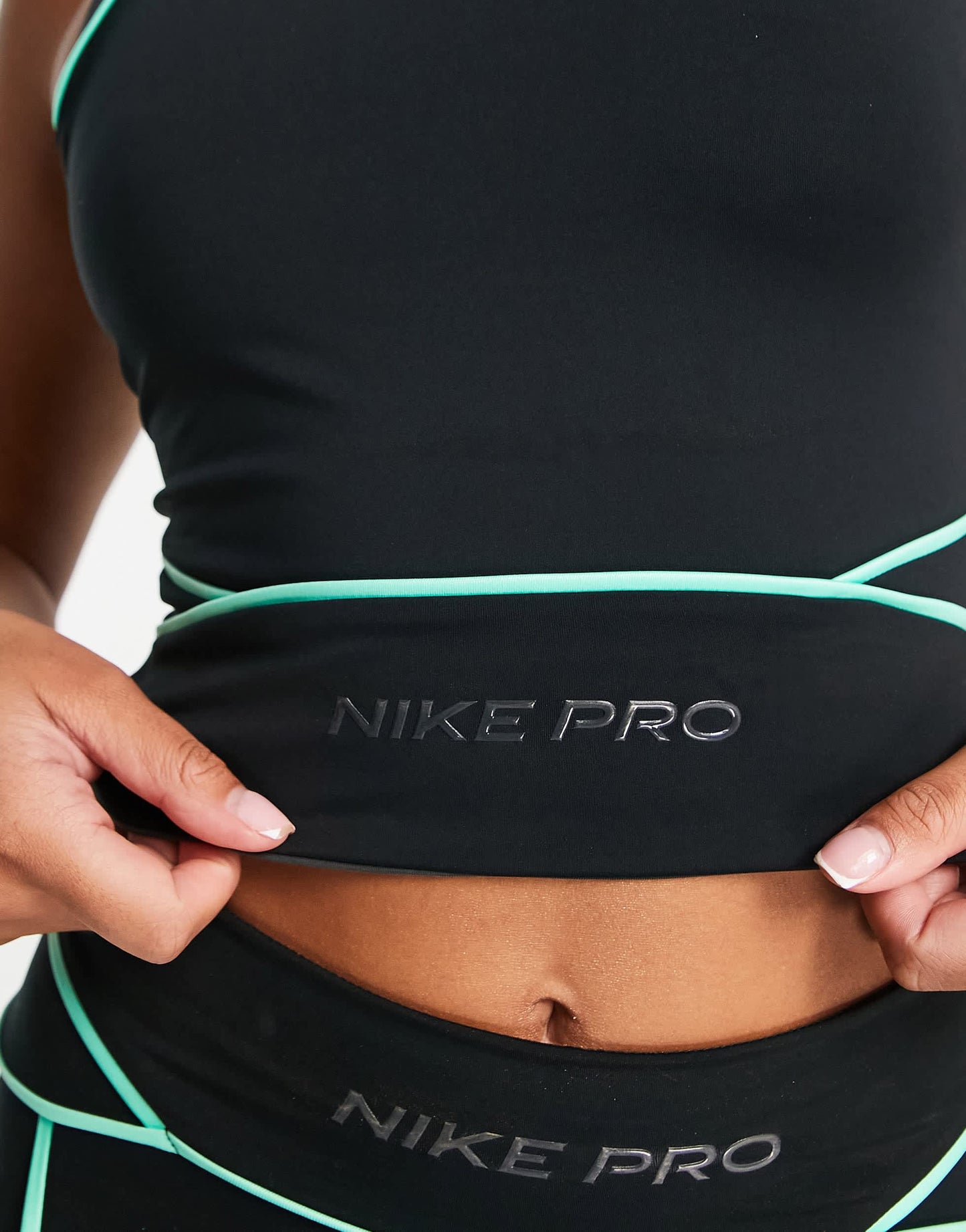 Nike Pro Training Membership Dri-FIT cropped top in black