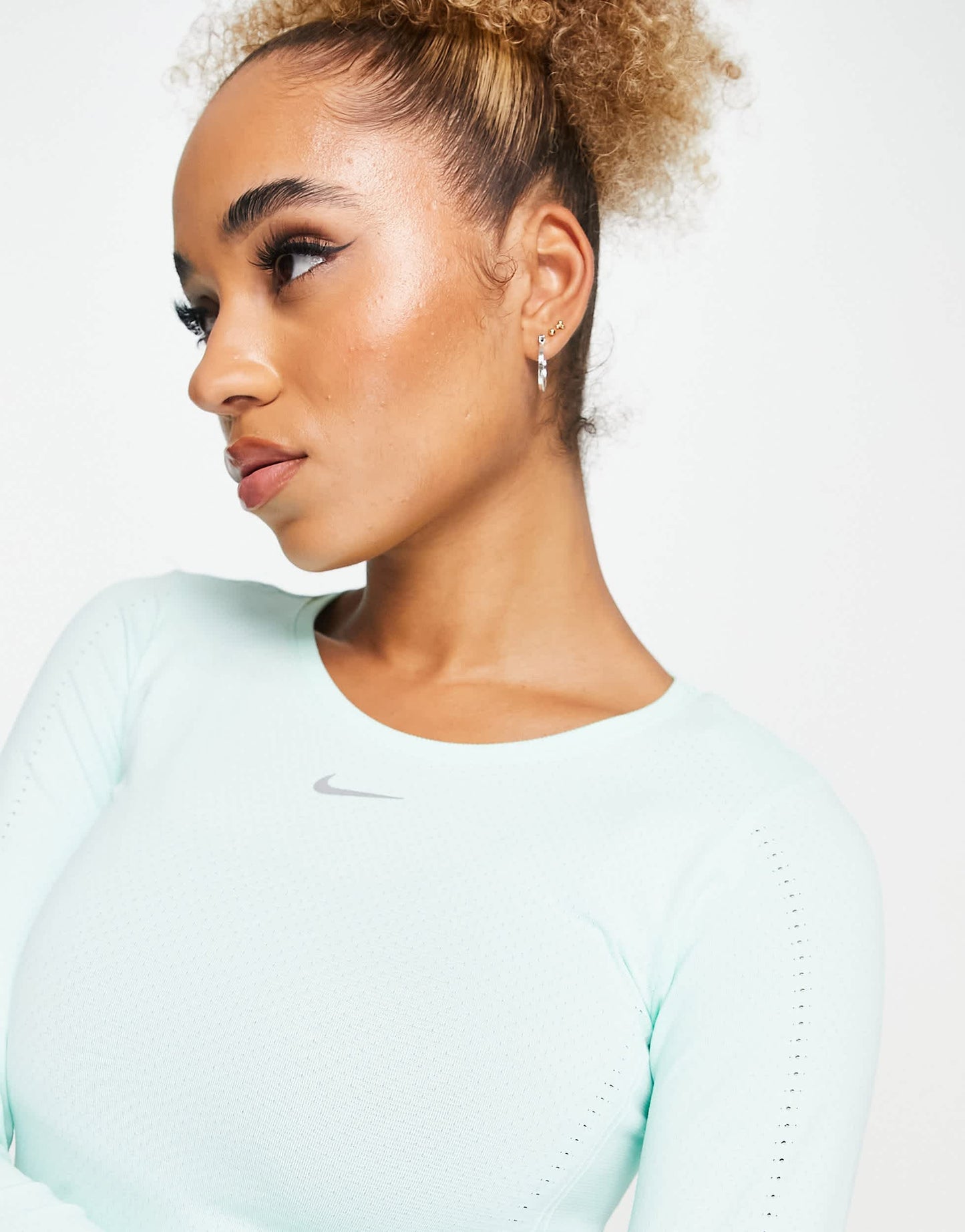 Nike Training Aura Dri-FIT ADV slim long sleeve top in mint green
