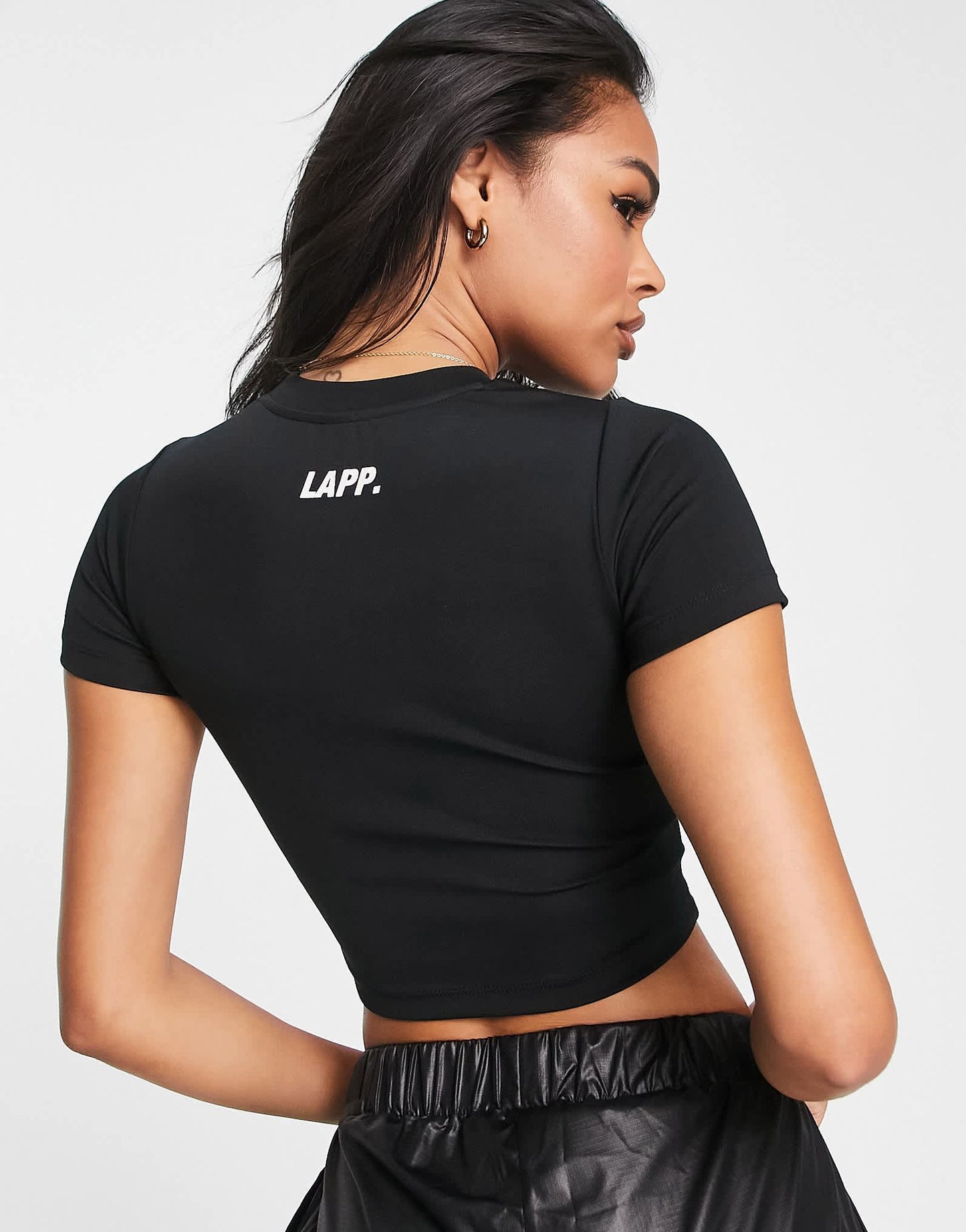 LAPP logo cropped tee in black