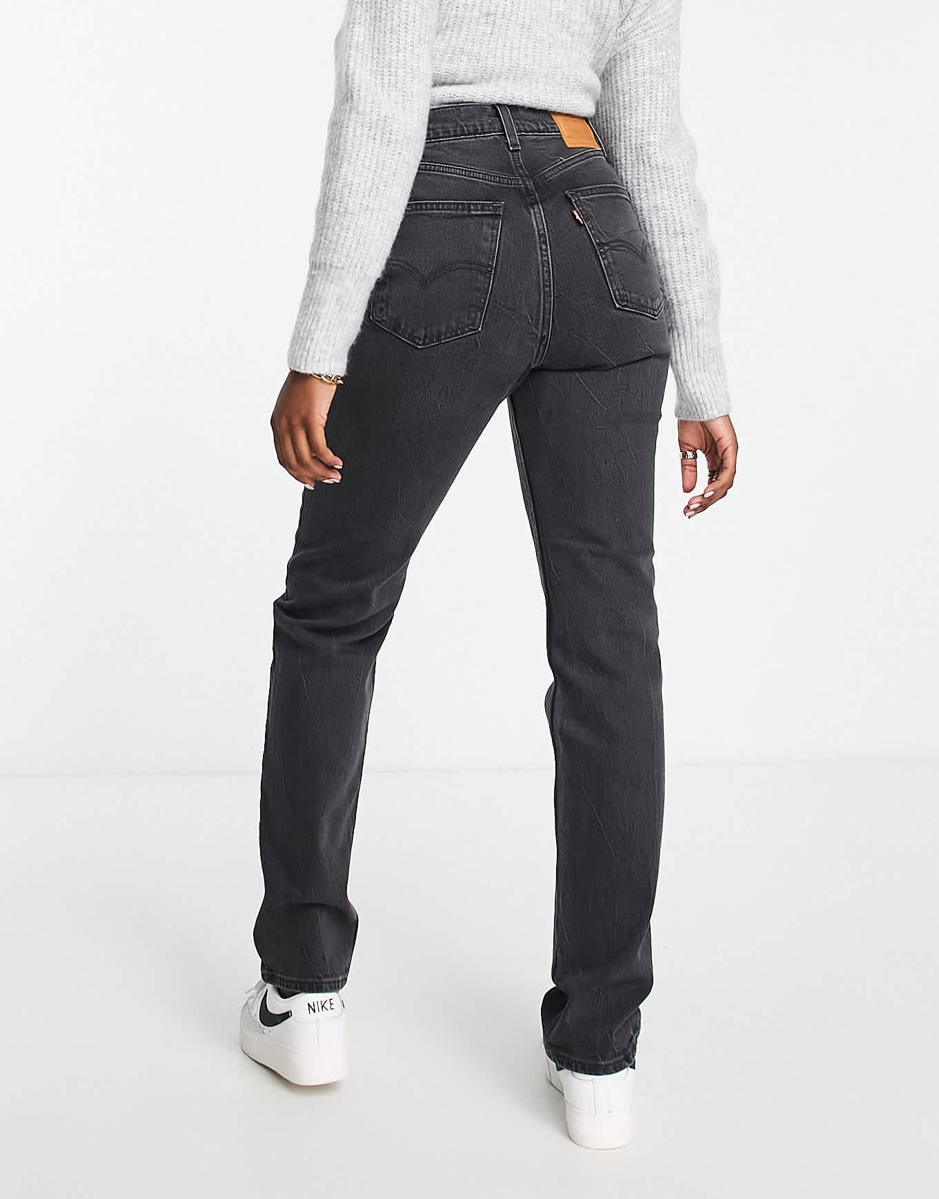 Levi's 70s high slim straight jean in black