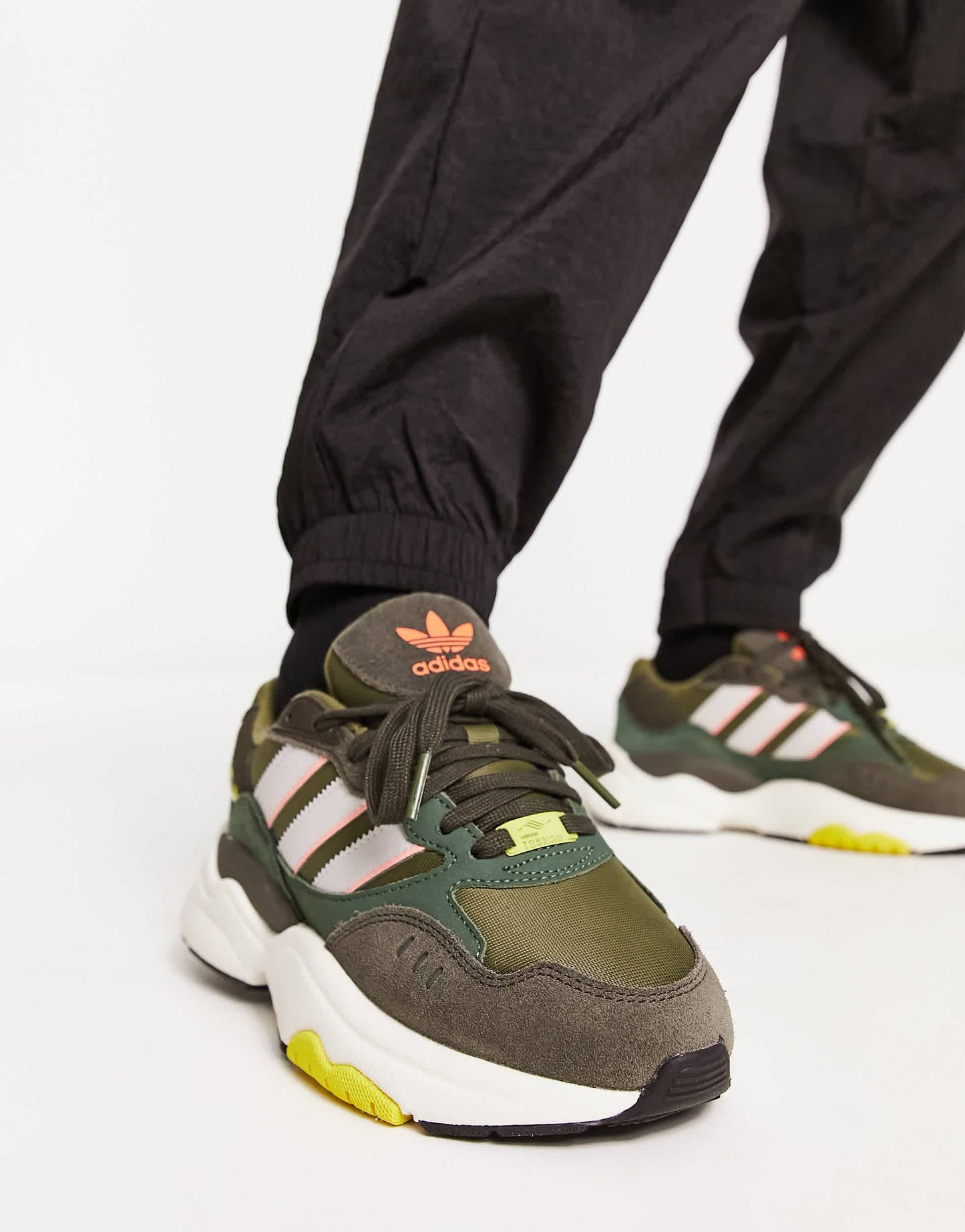adidas Originals Retropy F3 trainers in khaki