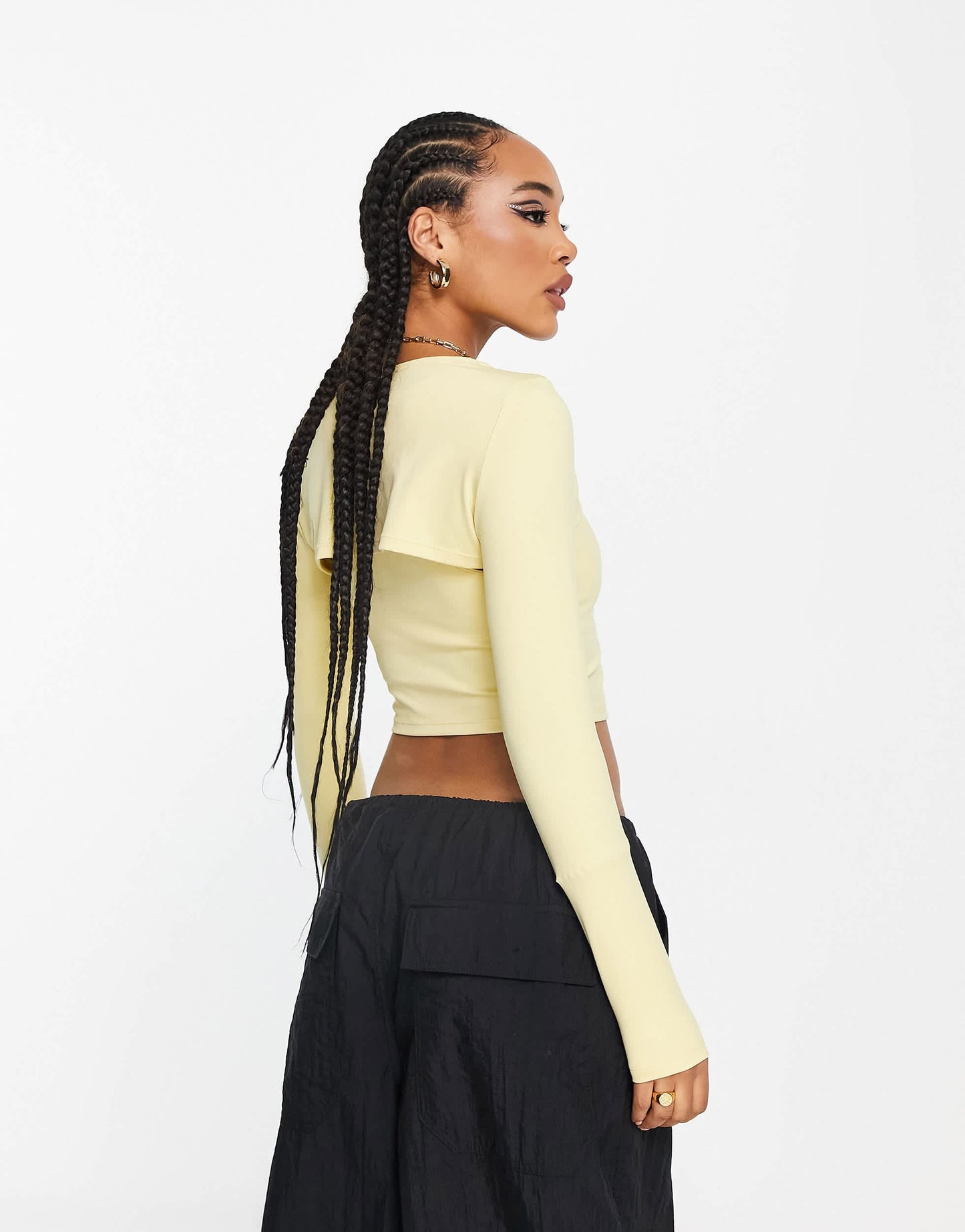 Jordan Sport 2 in 1 long sleeve t-shirt in lemon