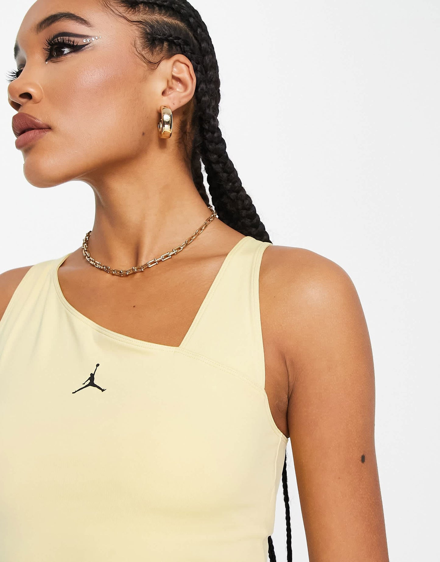 Jordan Sport 2 in 1 long sleeve t-shirt in lemon