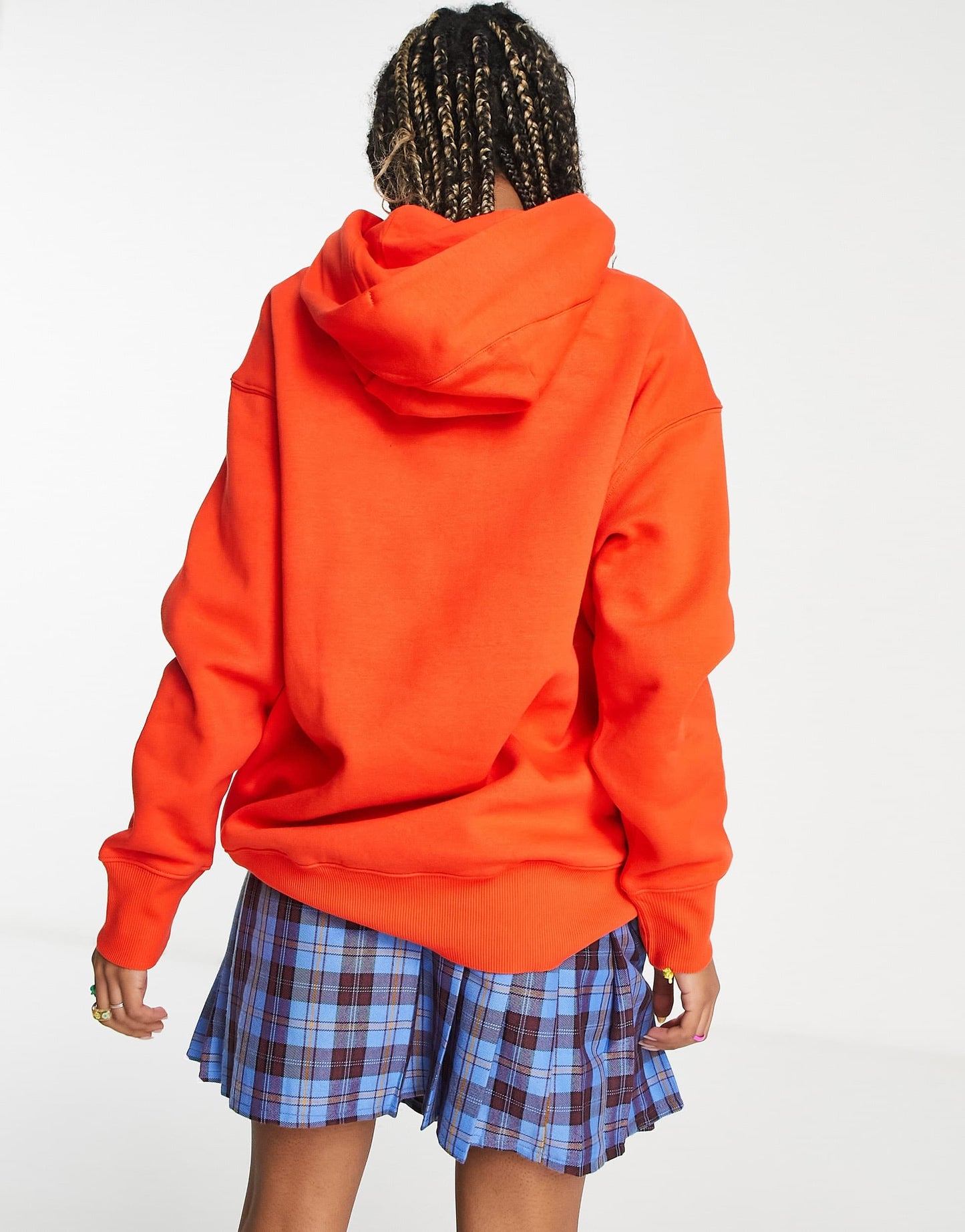 Nike Mini Swoosh hoodie in red