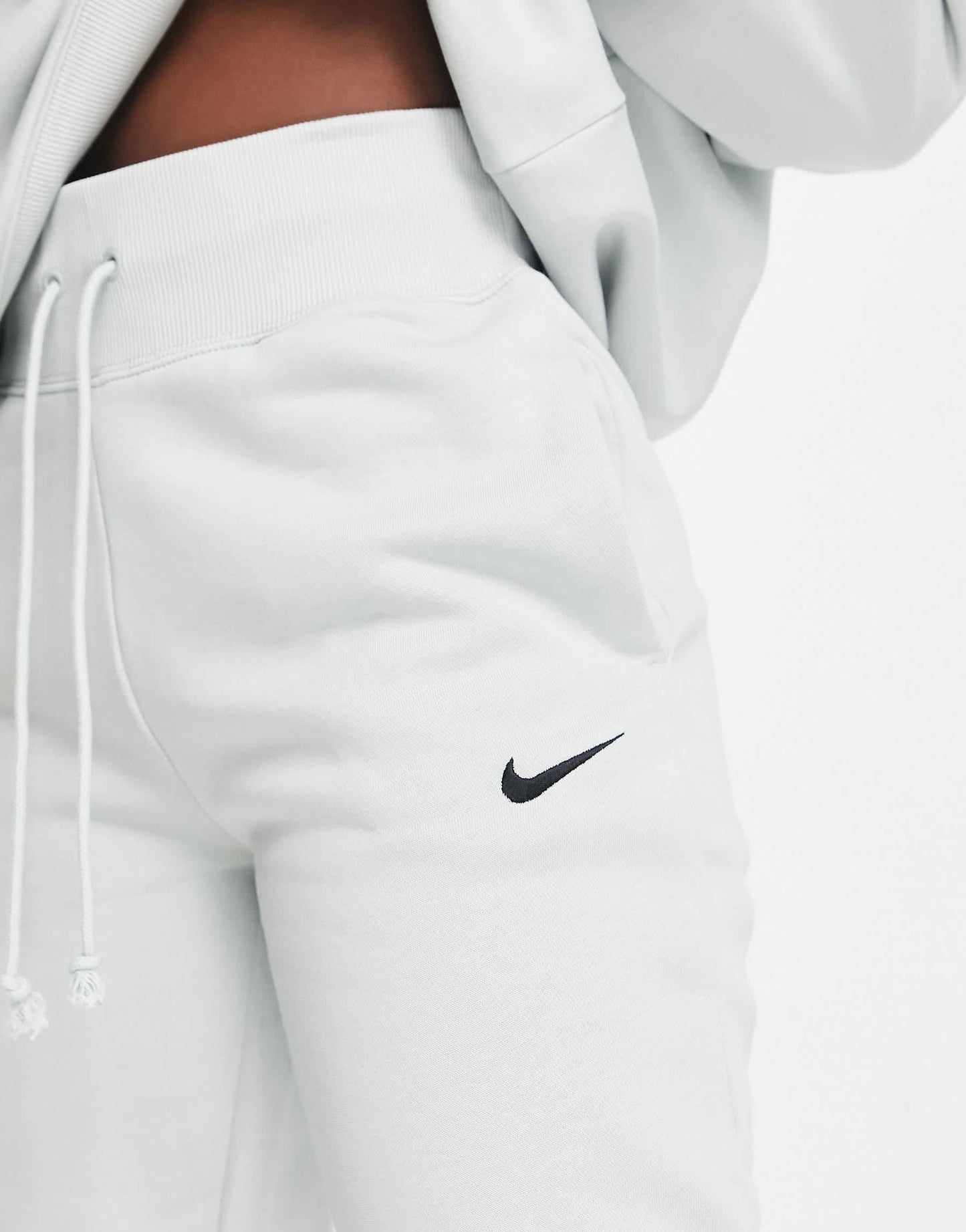 Nike Midi Swoosh joggers in silver