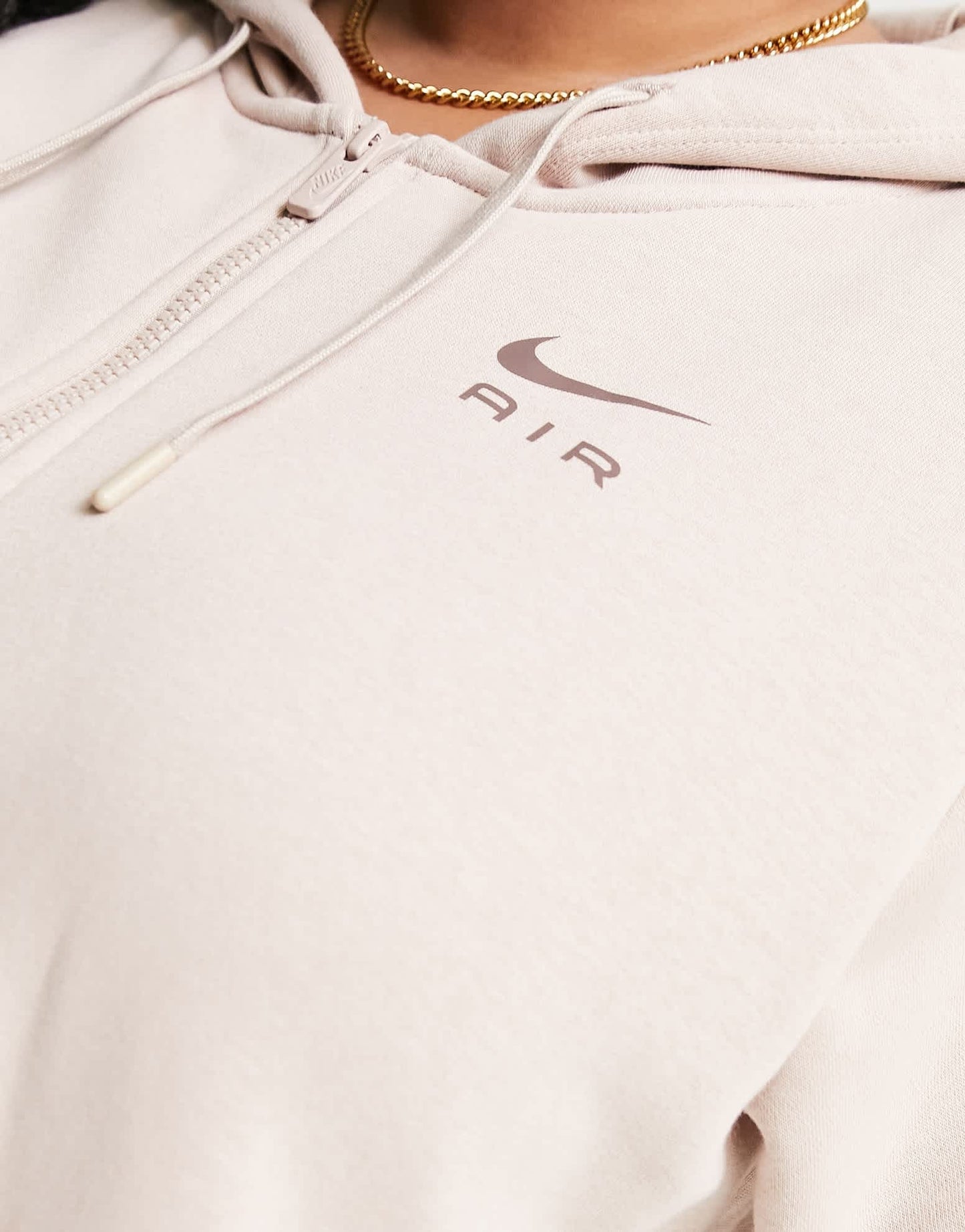 Nike Air Plus fleece hoodie in stone