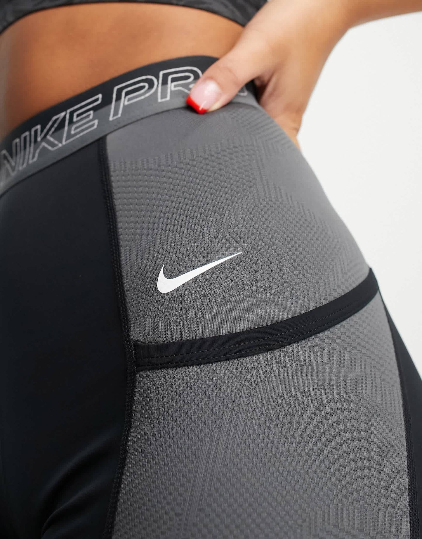 Nike Pro Femme Training Dri-FIT half 3 inch booty shorts in black