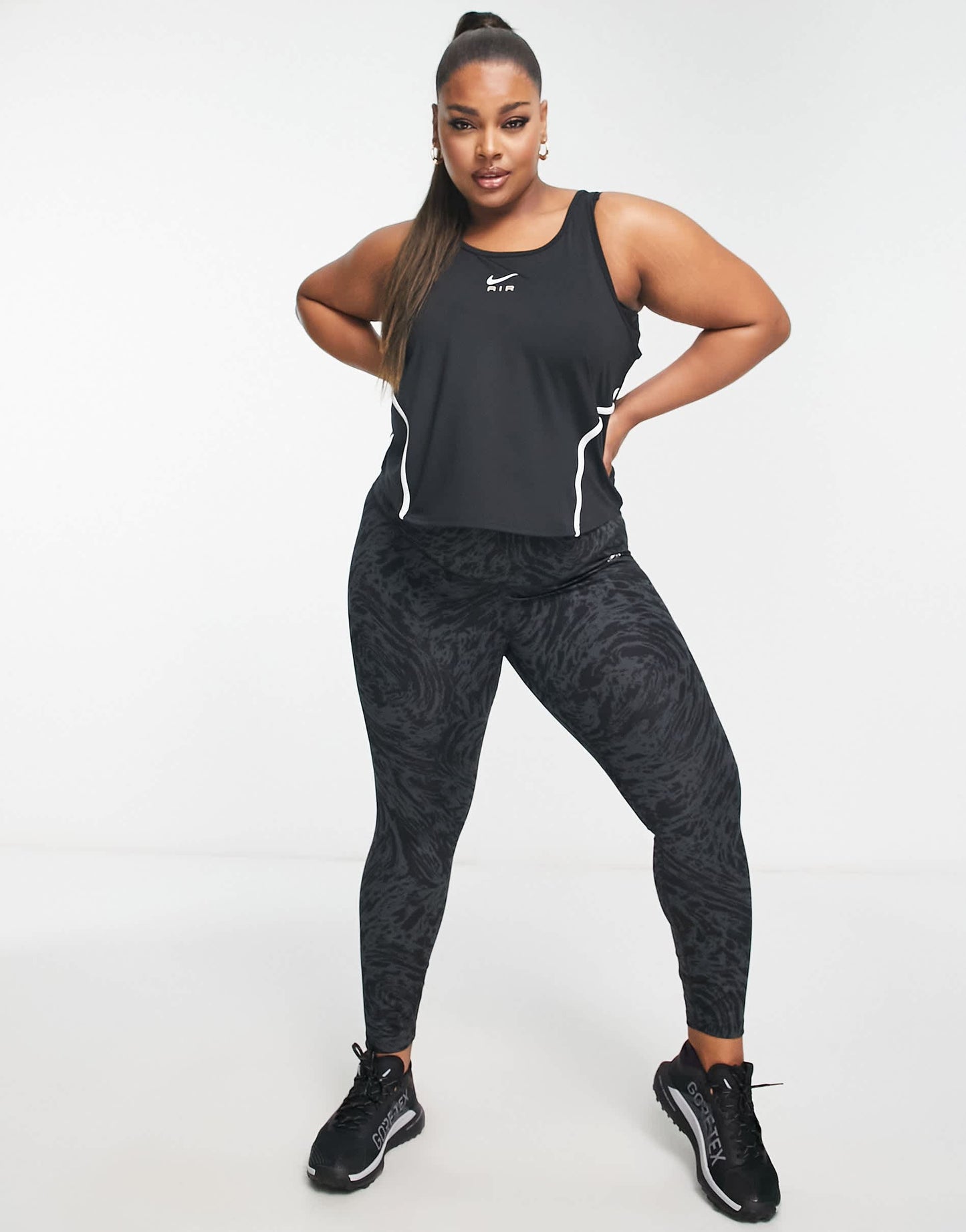 Nike Running Plus Air tank in black