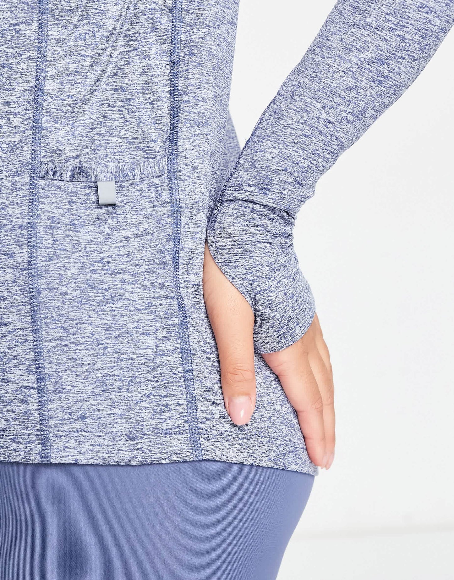 Nike Running Element 1/4 zip long sleeve top in blue