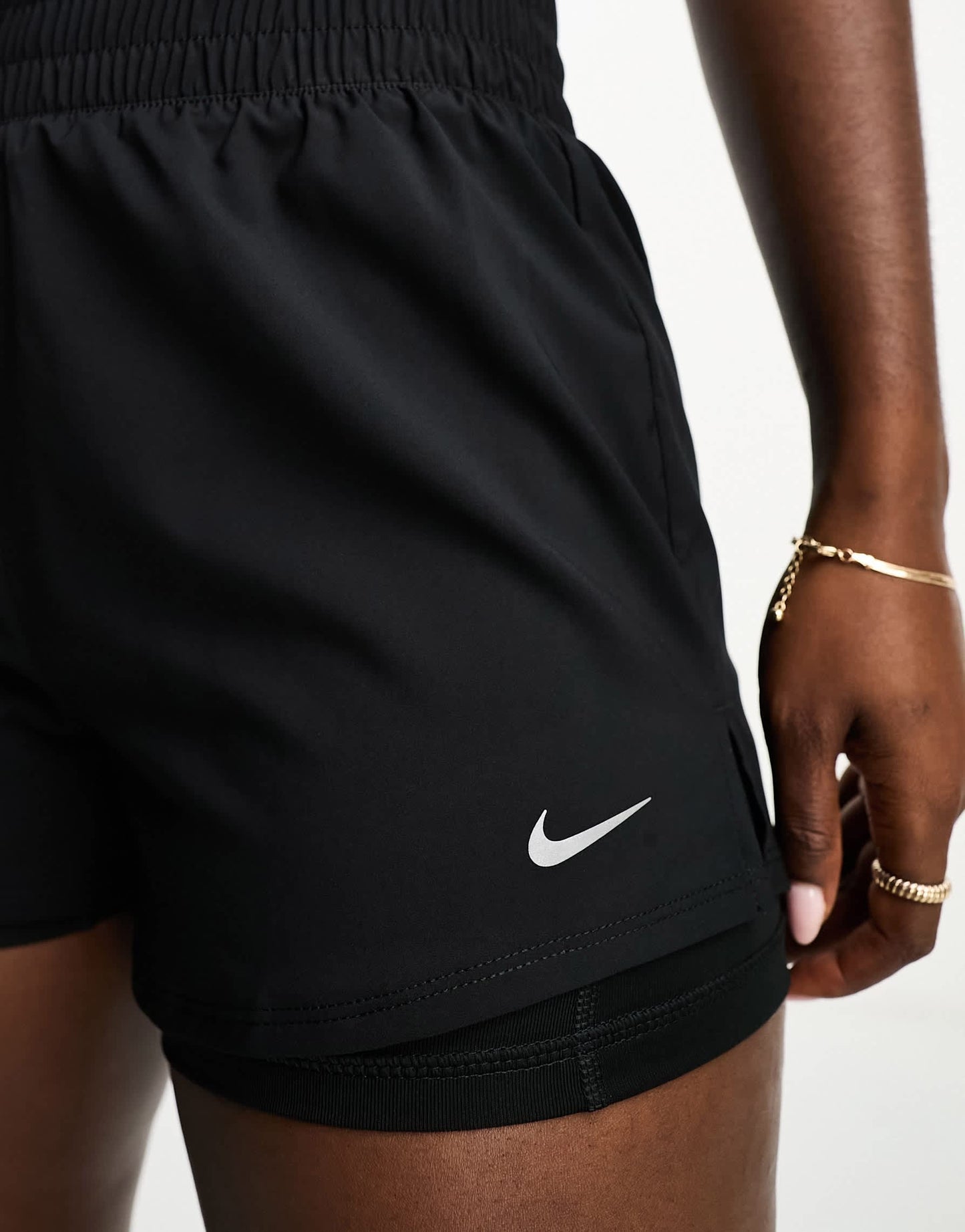 Nike Training One Dri-FIT 3inch 2in1 shorts in black