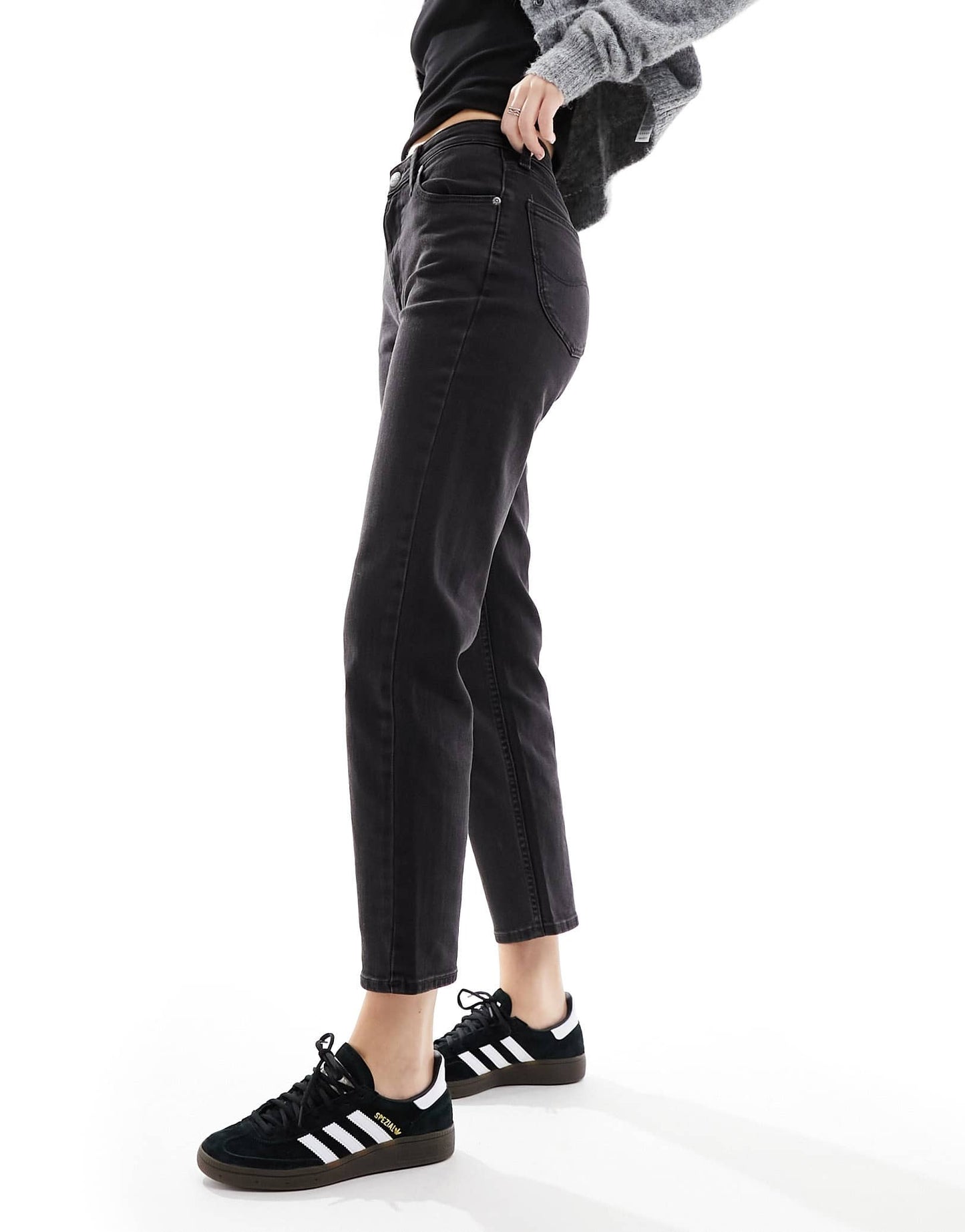 Lee Jeans carol high rise regular straight jean in black