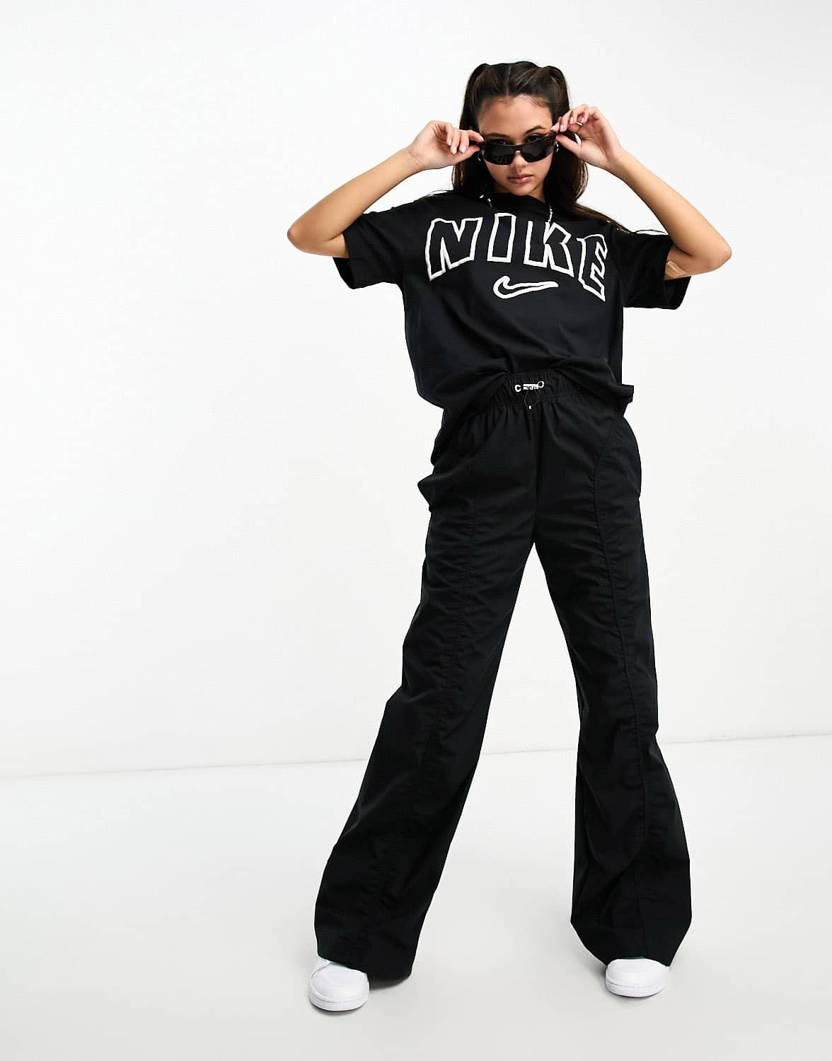 Nike varsity boyfriend t-shirt in black