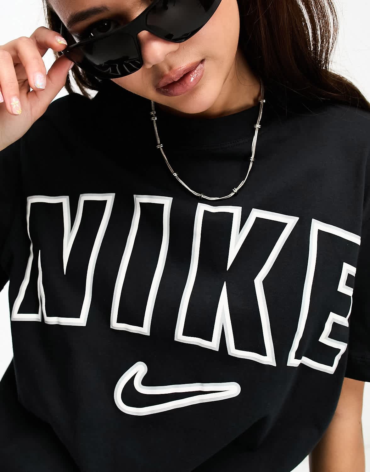 Nike varsity boyfriend t-shirt in black