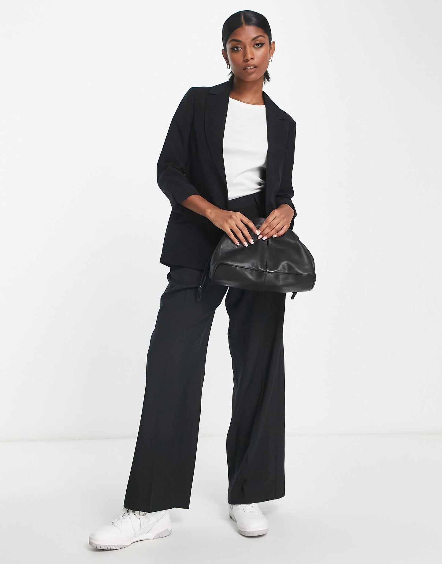 River Island blazer co-ord in black