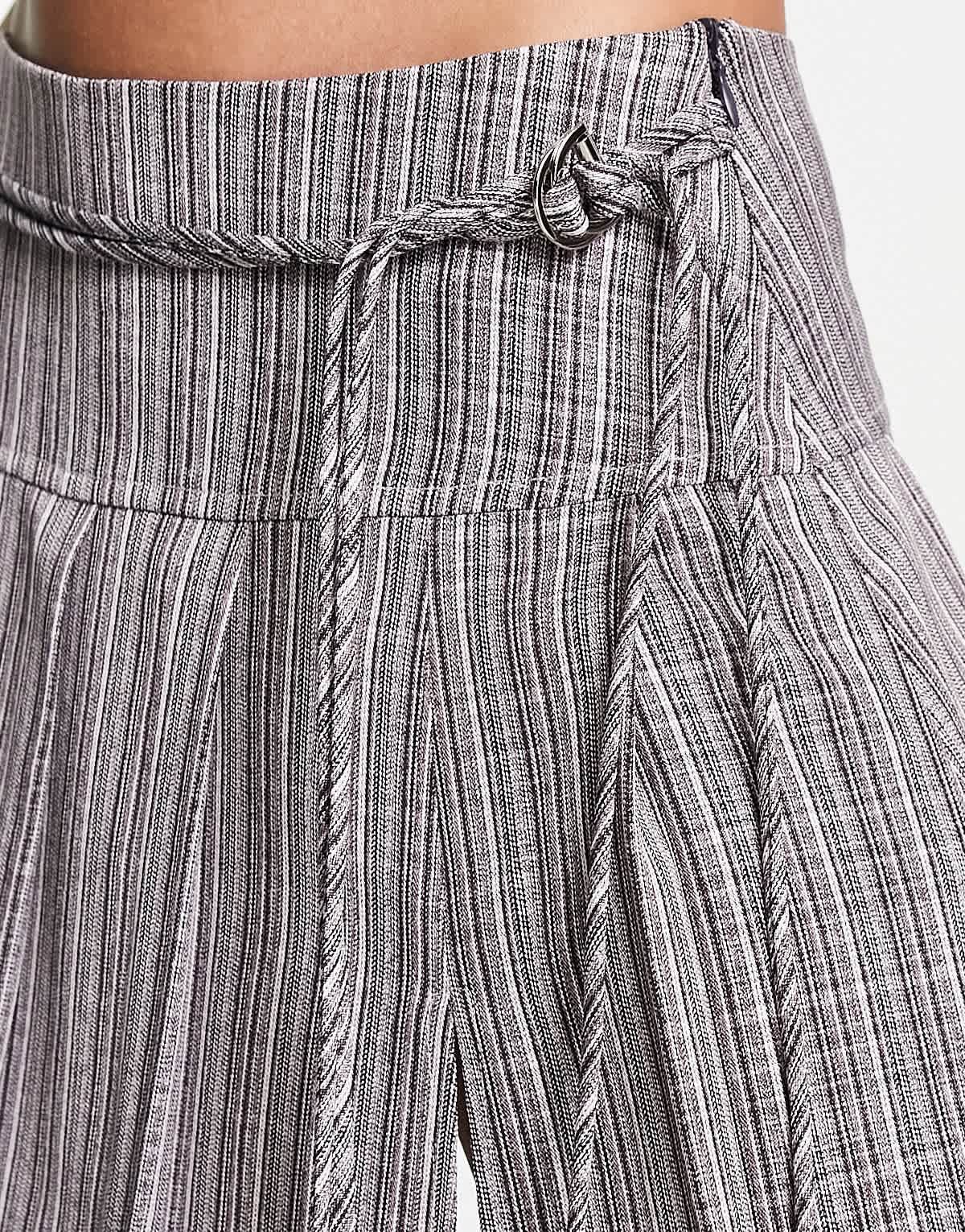 Reclaimed Vintage mini kilt skirt with tie side in check