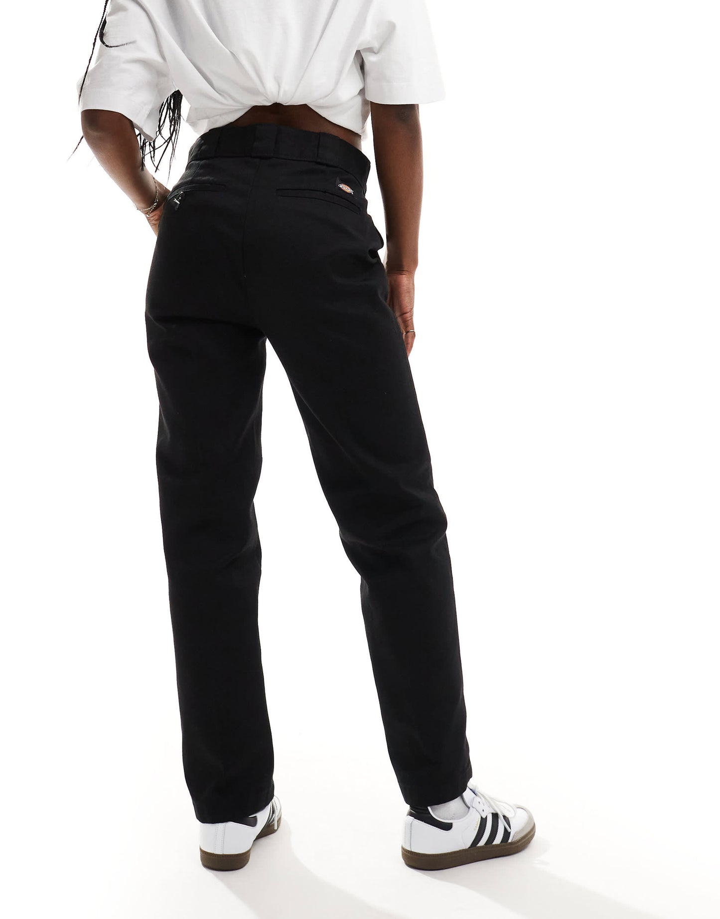 Dickies elizaville straight fit trousers in black