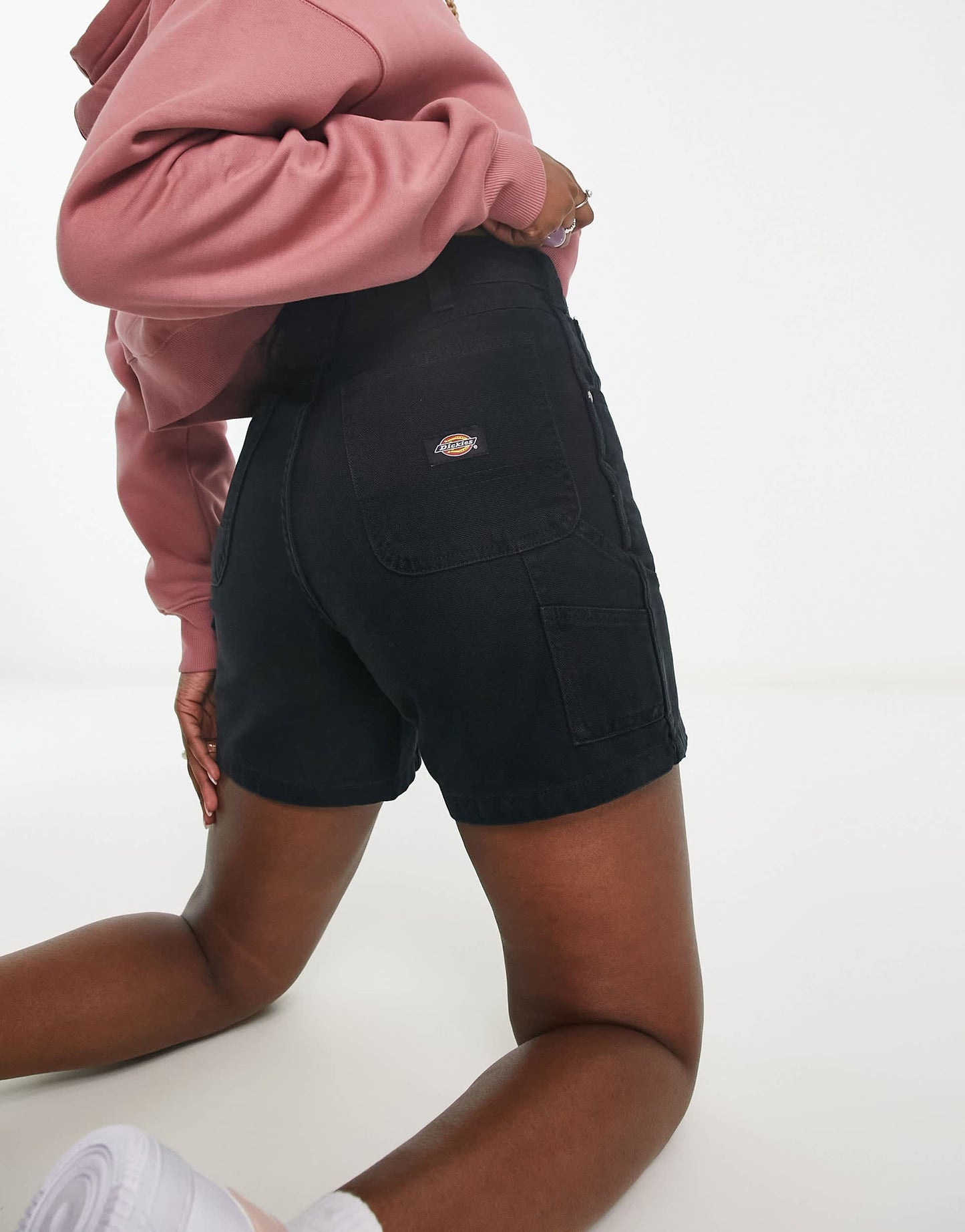 Dickies duck canvas carpenter shorts in black