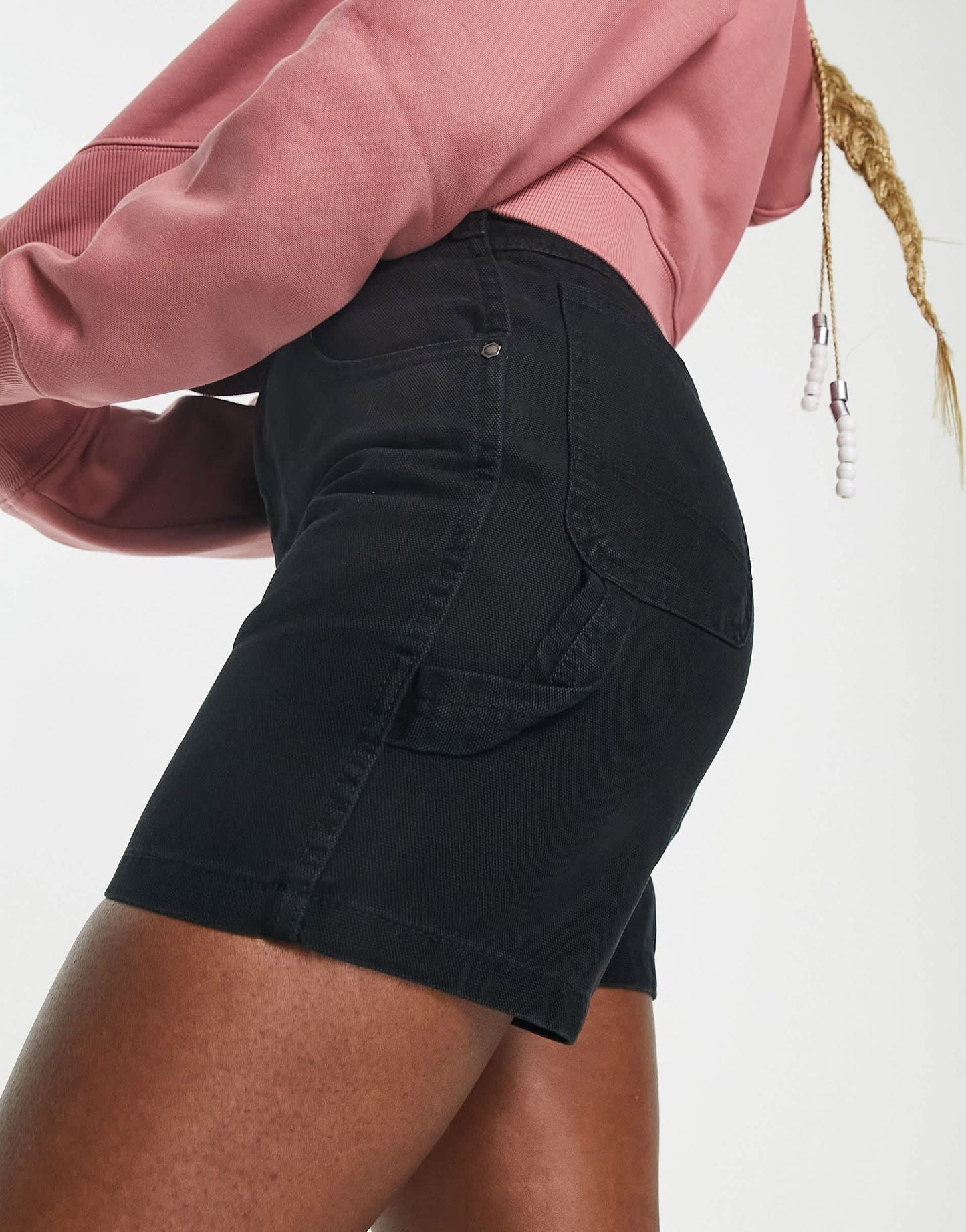 Dickies duck canvas carpenter shorts in black