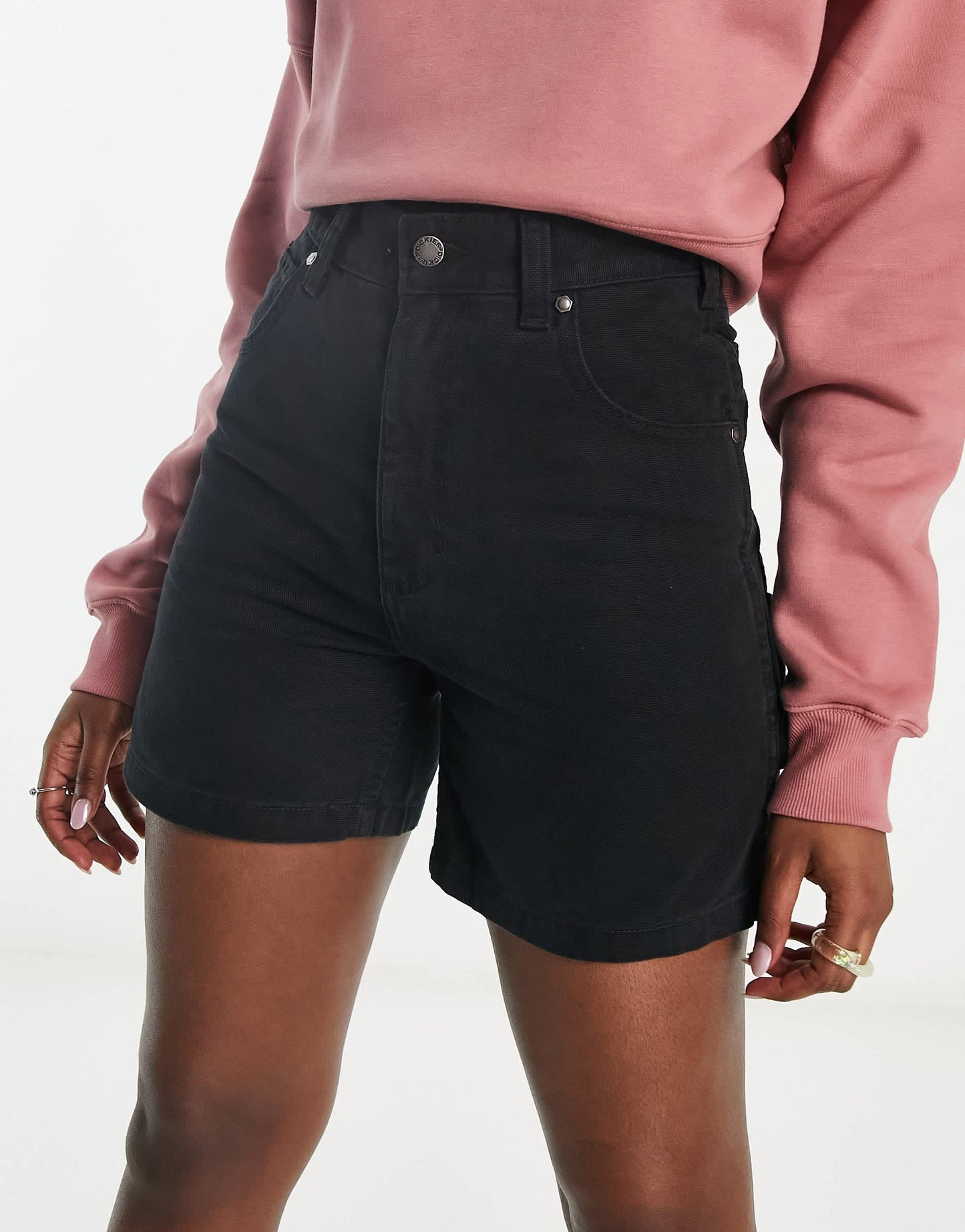 Dickies duck canvas carpenter shorts in black