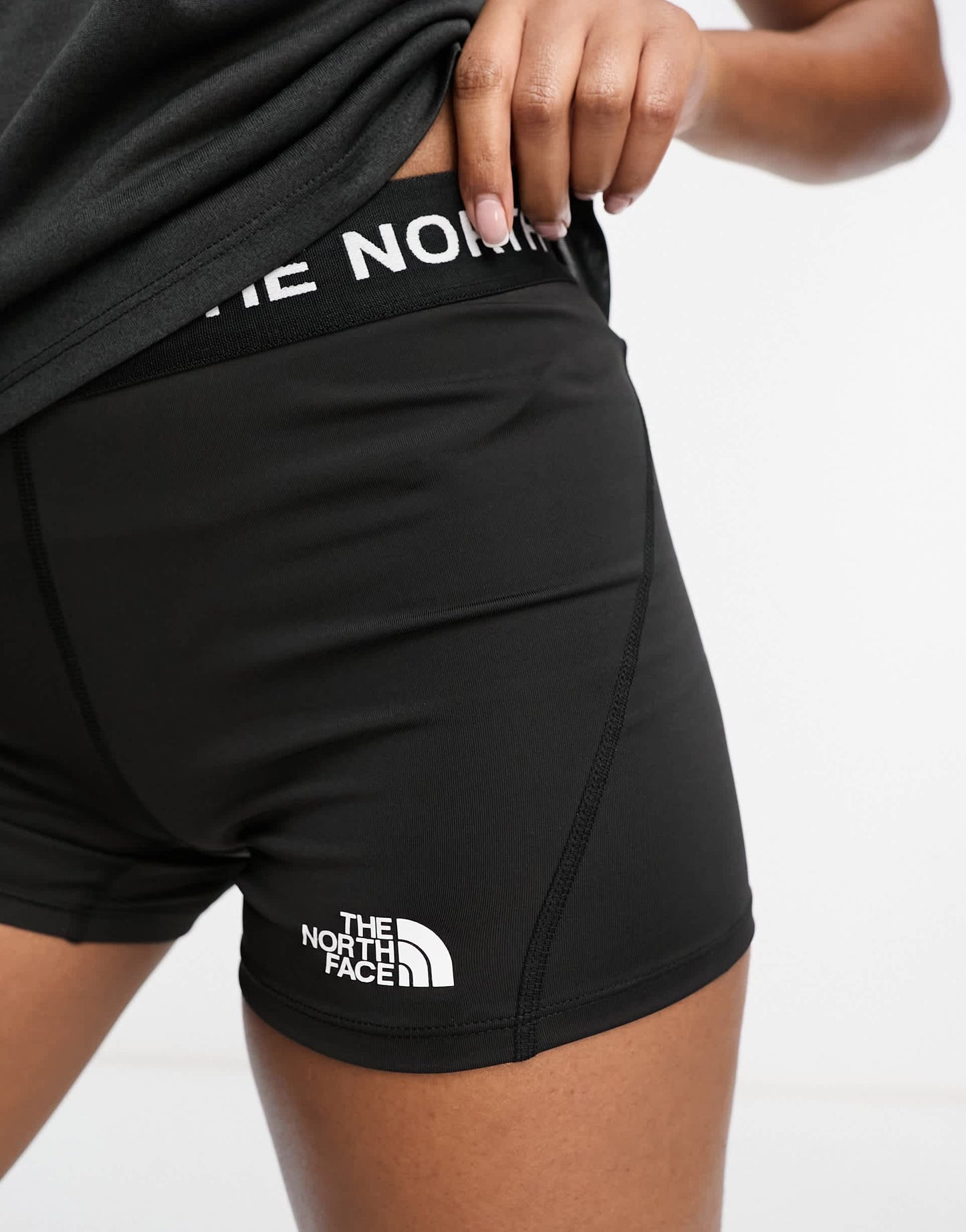 The North Face Training bootie shorts in black