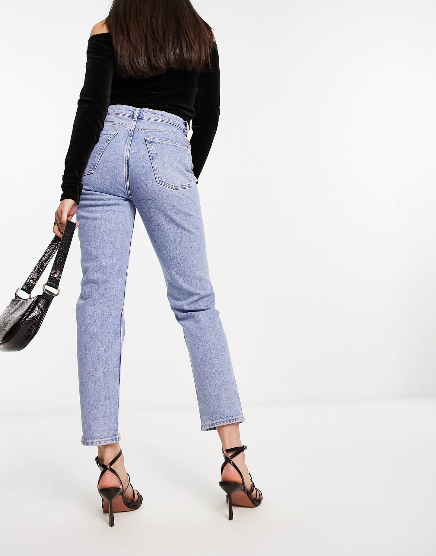 & Other Stories stretch tapered leg jeans in Vanity Blue - EXCLUSIVE