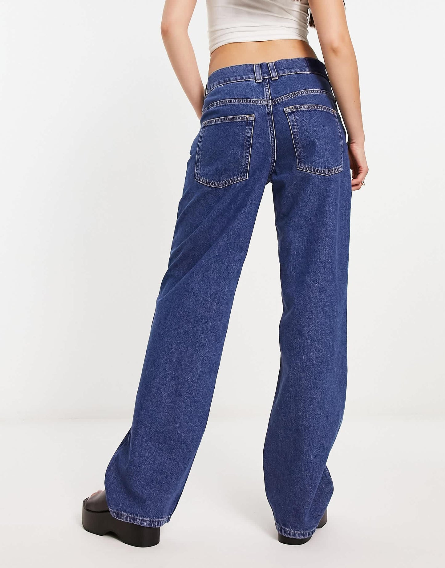 ASOS DESIGN baggy jeans in blue