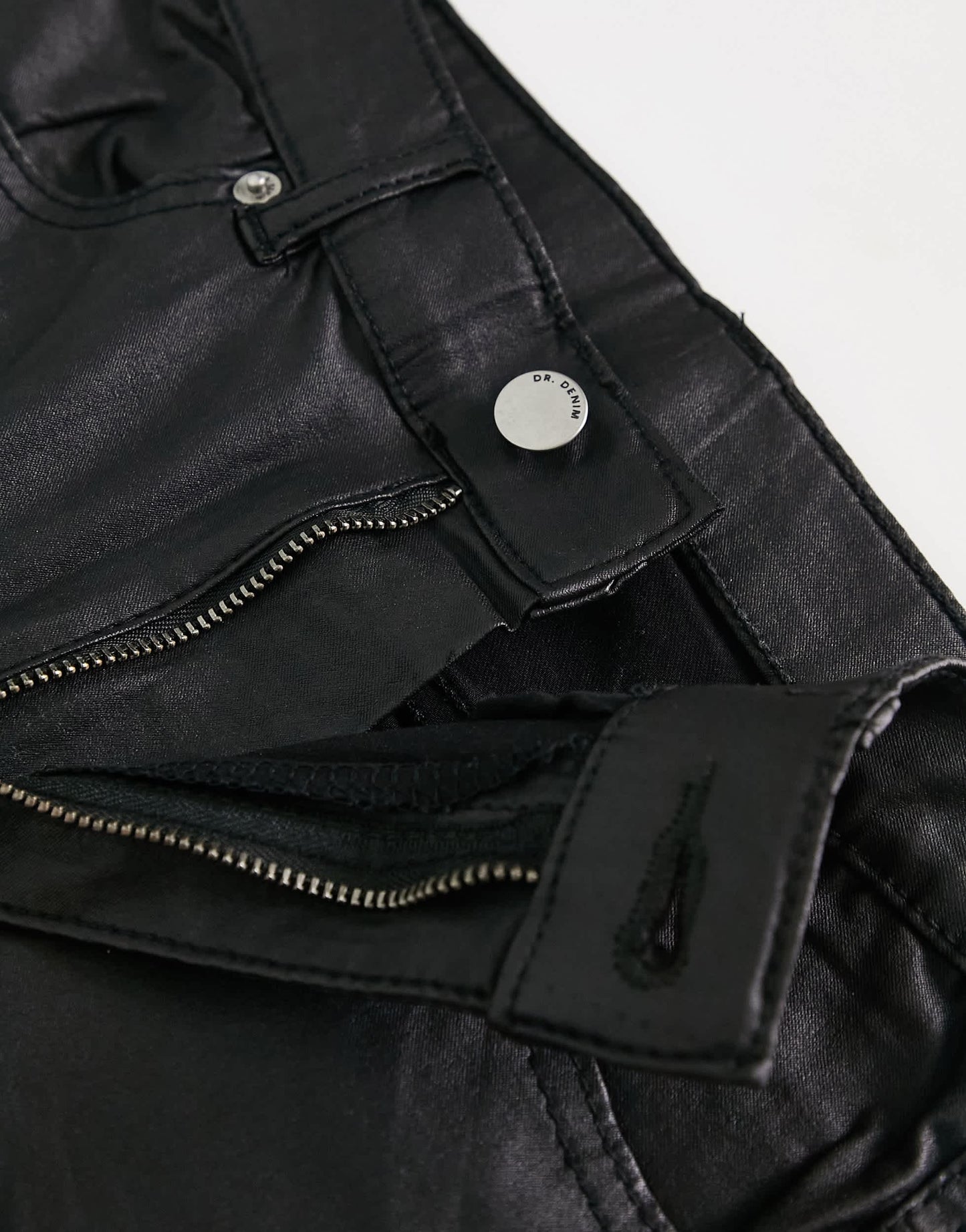 Dr Denim Moxy Flare slim fit jeans in black metal