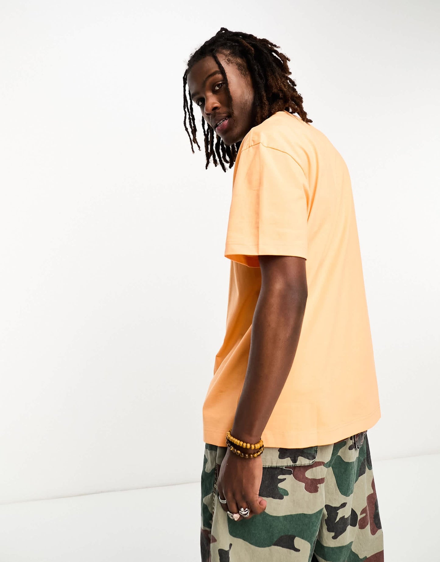 Weekday Unisex oversized t-shirt in orange exclusive to ASOS