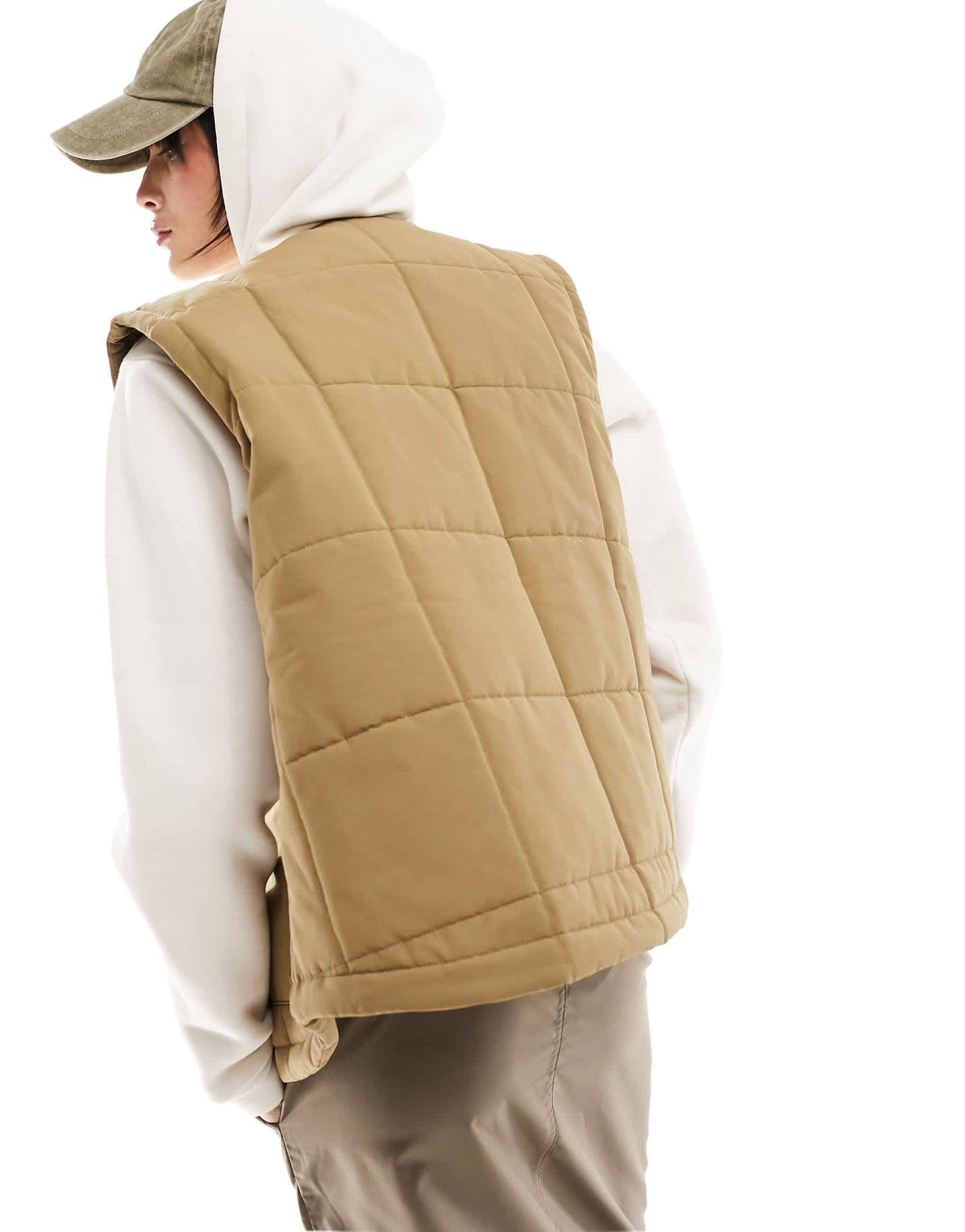 Jordan woven gilet in brown