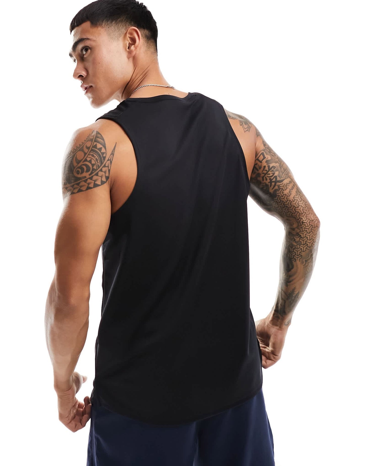 Nike Running Dri-fit Miler tank in black