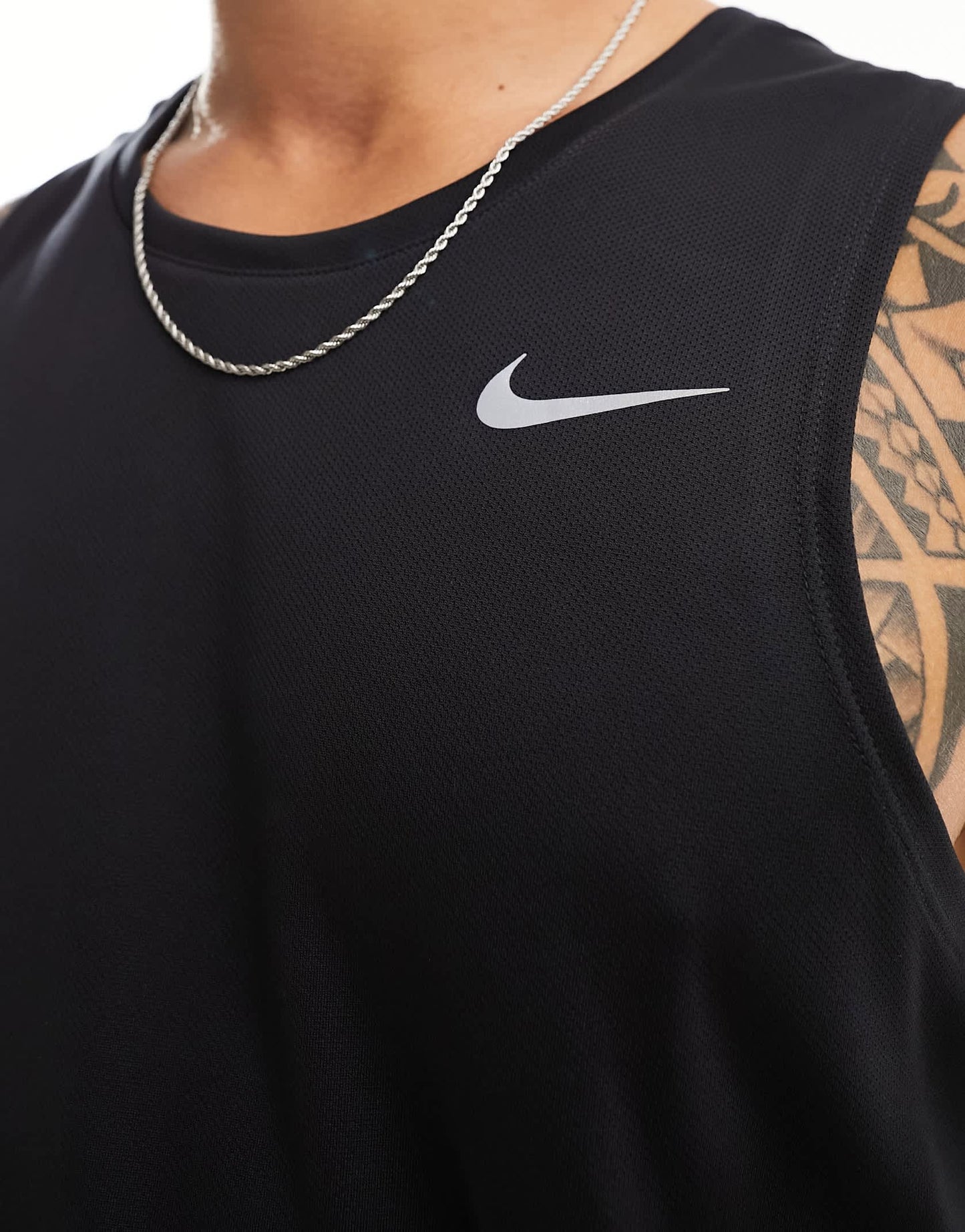 Nike Running Dri-fit Miler tank in black
